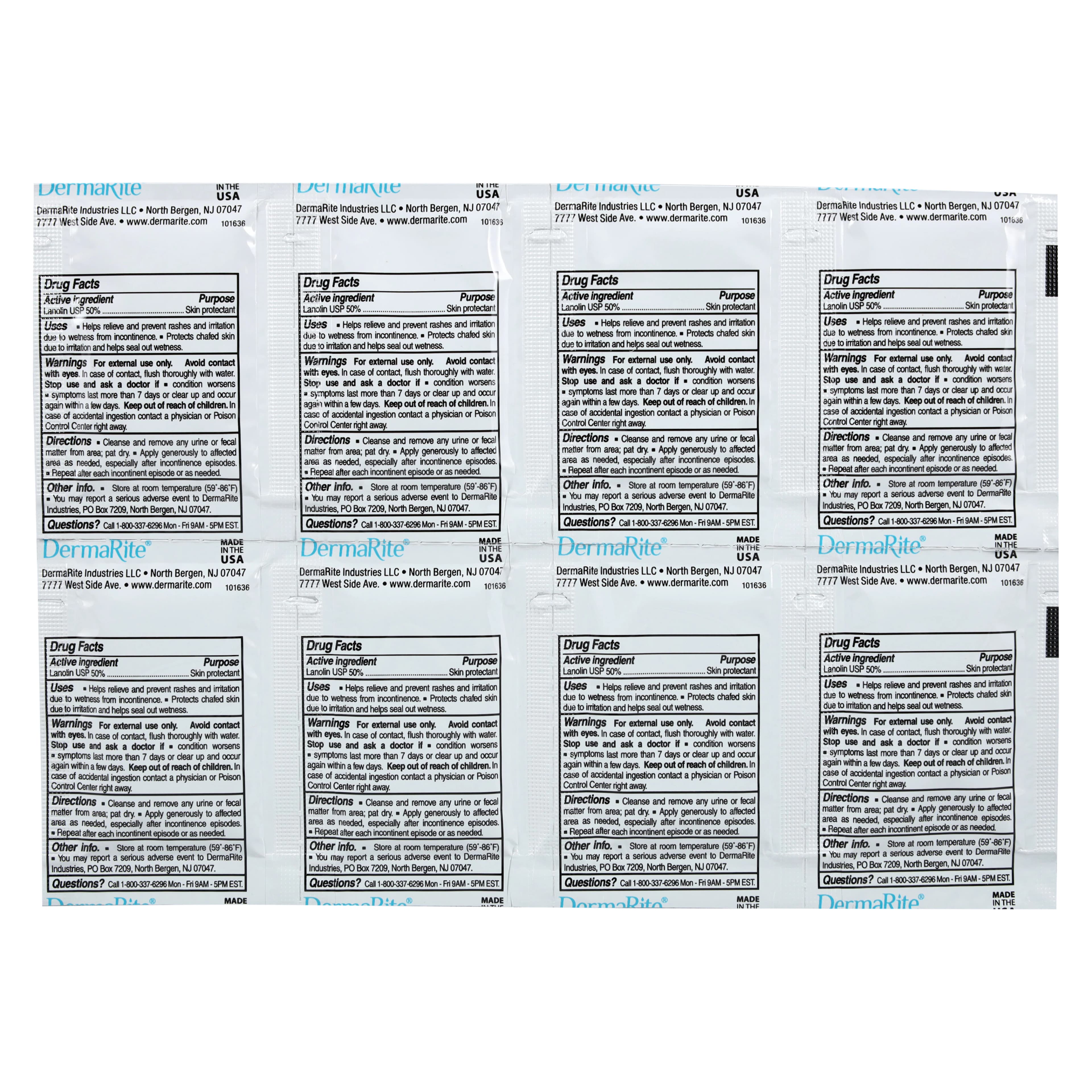 Lantiseptic Skin Protectant Topical Lotion, 30% Lanolin, 288 Packets/Box thumbnail 3