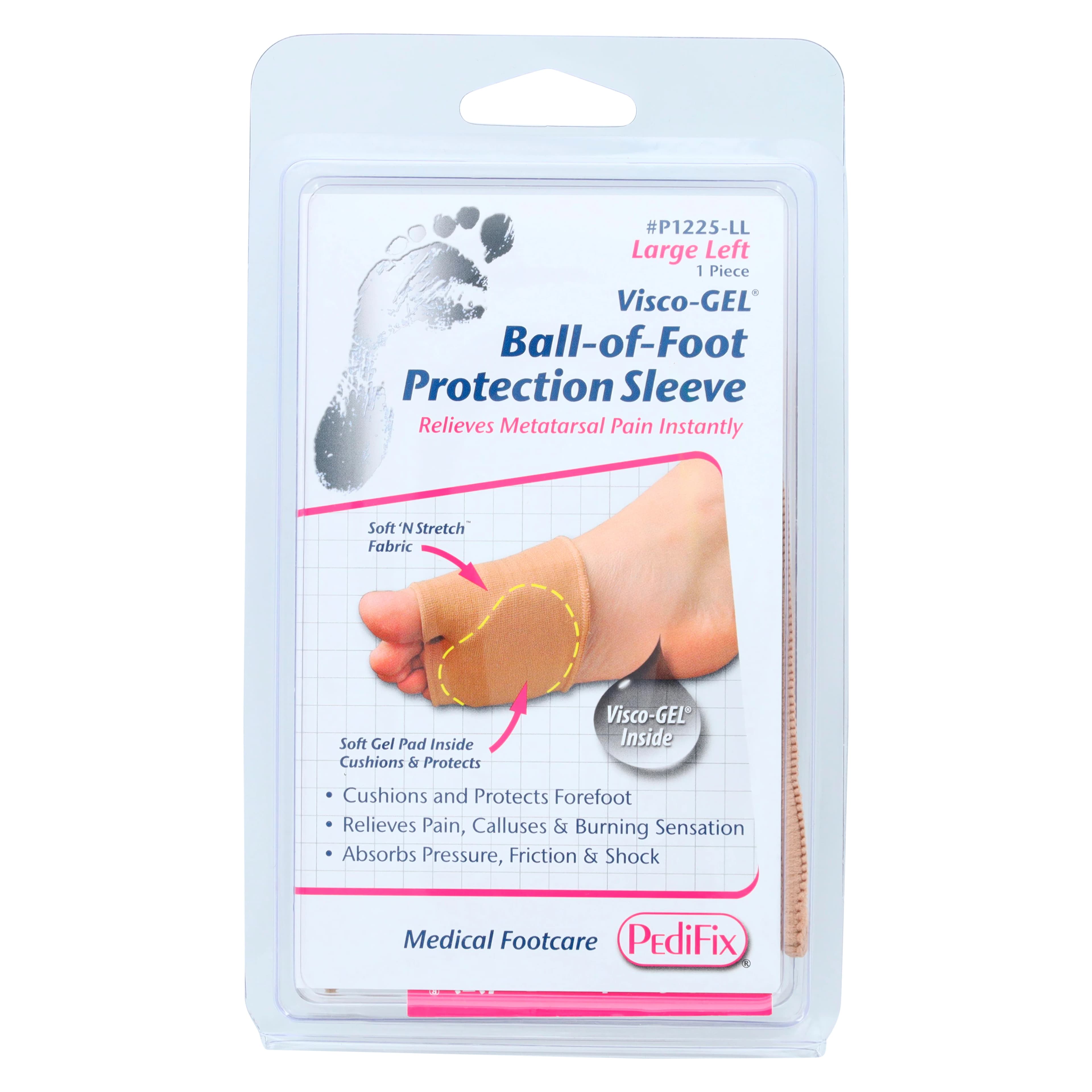 Pedifix Visco-GEL Protection Sleeve, Foot Size 9 and Up, Shoe thumbnail 2