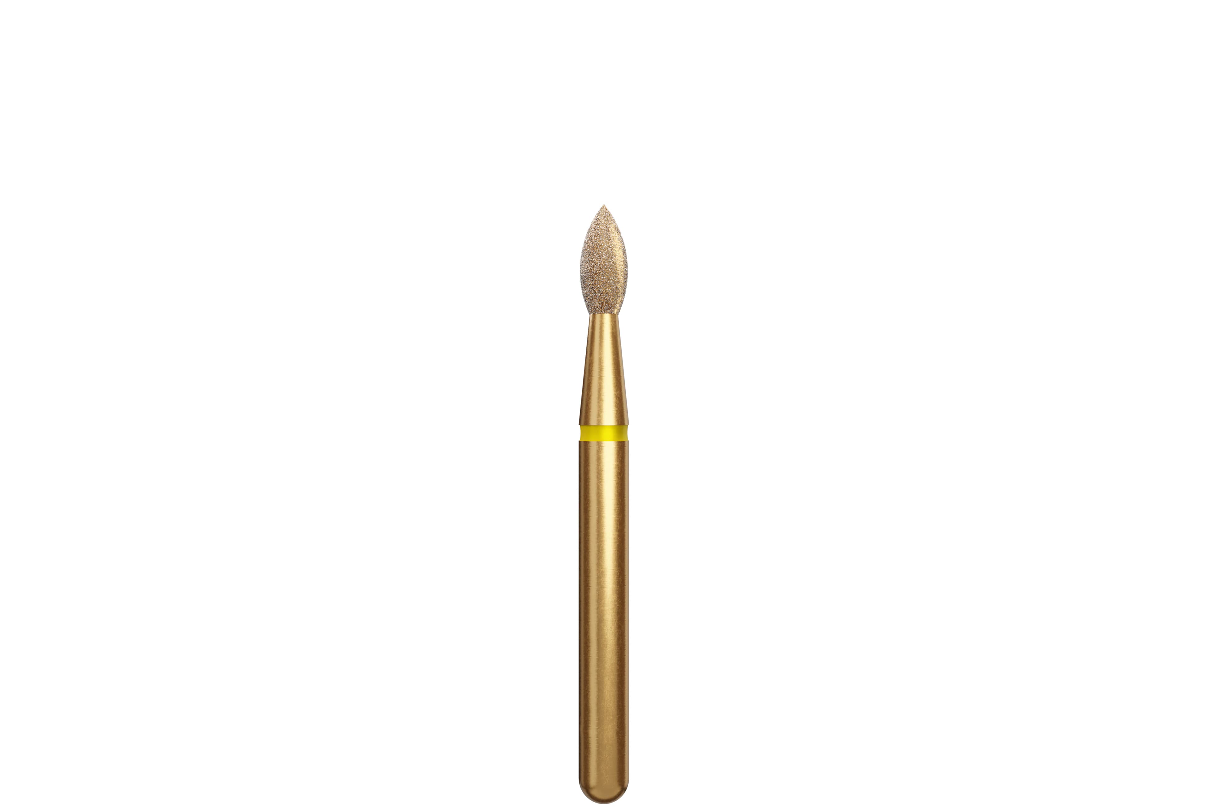 Coltene Alpen Multi-Use Multilayer Diamond Bur, Extra Fine, Pointed Football (Bud), FG, #368-016, 1.6 mm Head Diameter, 3.5 mm Head Length, 5/Pkg - Alpen&reg; Diamonds - Extra Fine - #368-016 (3.5) - Image 1