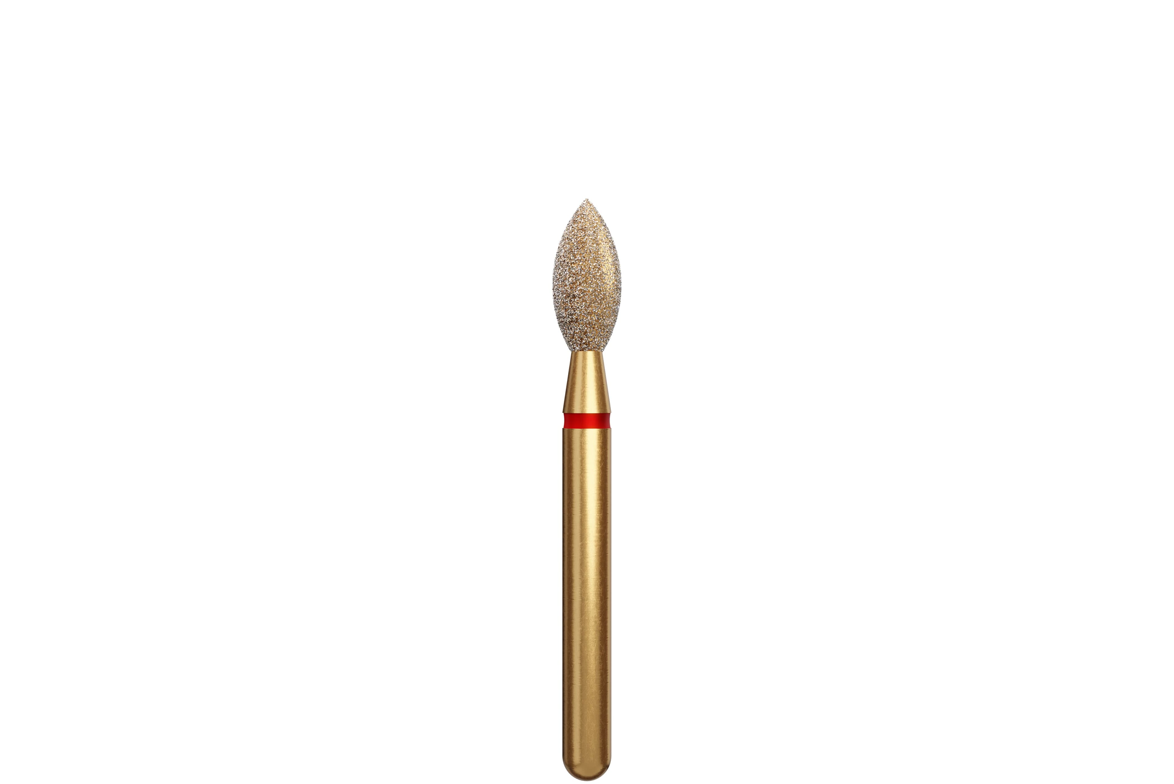 Coltene Alpen Multi-Use Diamond Bur, Fine Grit, Pointed Football (Bud) Shape, FG, #368-023, 2.3 mm Head Diameter, 5 mm Head Length, 5/Pkg, 60031773 thumbnail 2