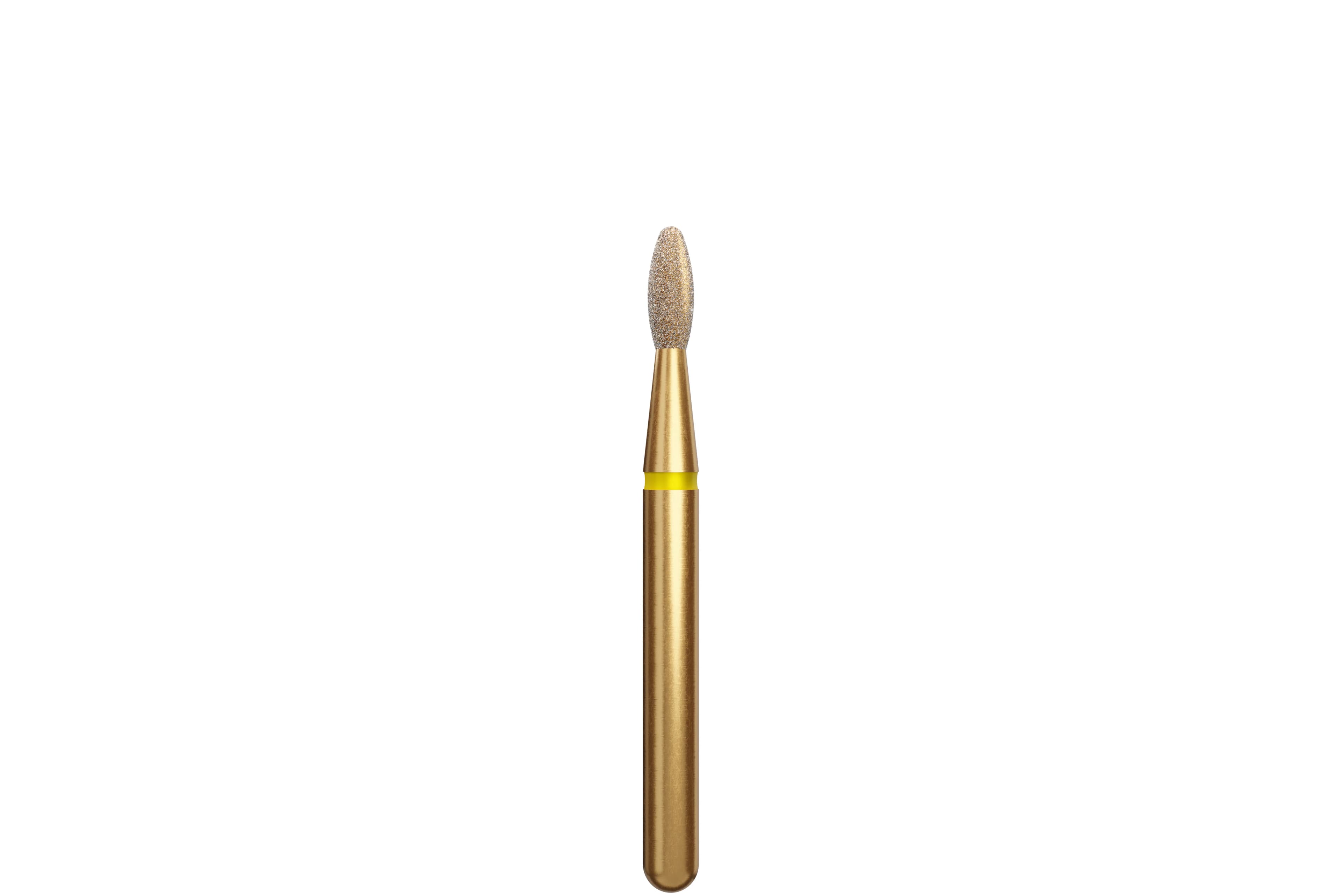 Coltene Alpen Multi-Use Multilayer Diamond Bur, FG, Extra Fine, Yellow, Egg/Football Shape, #379-016, 1.6 mm Head Diameter, 3.5 mm Head Length, 5/Pkg - Alpen&reg; Diamonds - Extra Fine - #379-016 (3.5) - Image 1