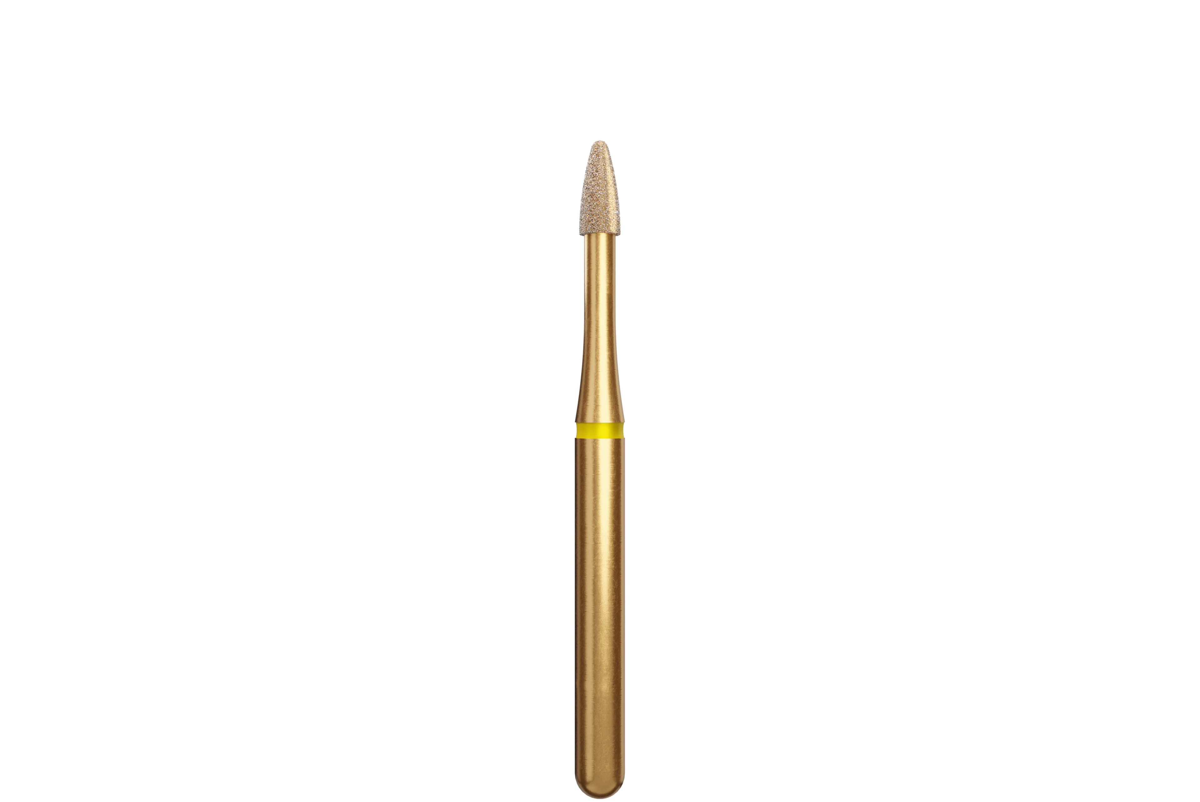 Coltene Alpen Multi-Use Multilayer Diamond Bur, FG, Extra Fine, Football/Bullet, #390-014, 1.4 mm Head Diameter, 3 mm Head Length, 5/Pkg - Alpen&reg; Diamonds - Extra Fine - #390-014 (3.0) - Image 1