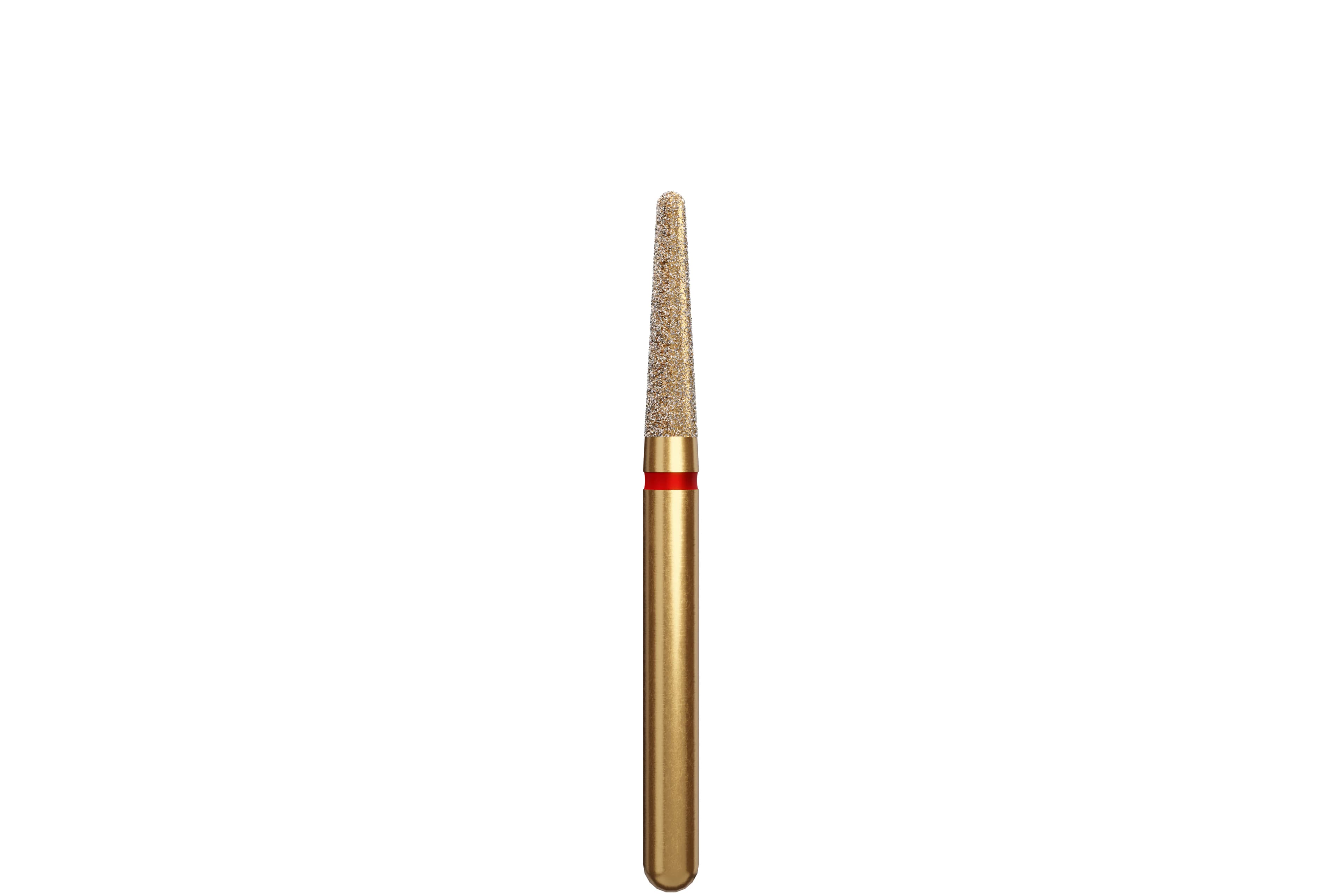 Coltene Alpen Multi-Use Multilayer Diamond Bur, Fine Grit, Round End Taper, FG, #856-016, 1.6 mm Head Diameter, 7 mm Head Length, 5/Pkg thumbnail 2