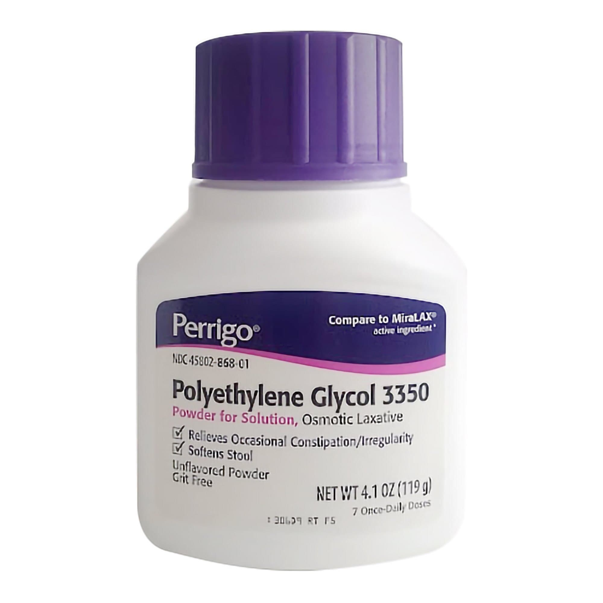 Polyethylene Glycol 3350 Powder for Solution, 17g/Dose, 119g Bottle - Polyethylen Glycol Pwd F/Sol - Image 1