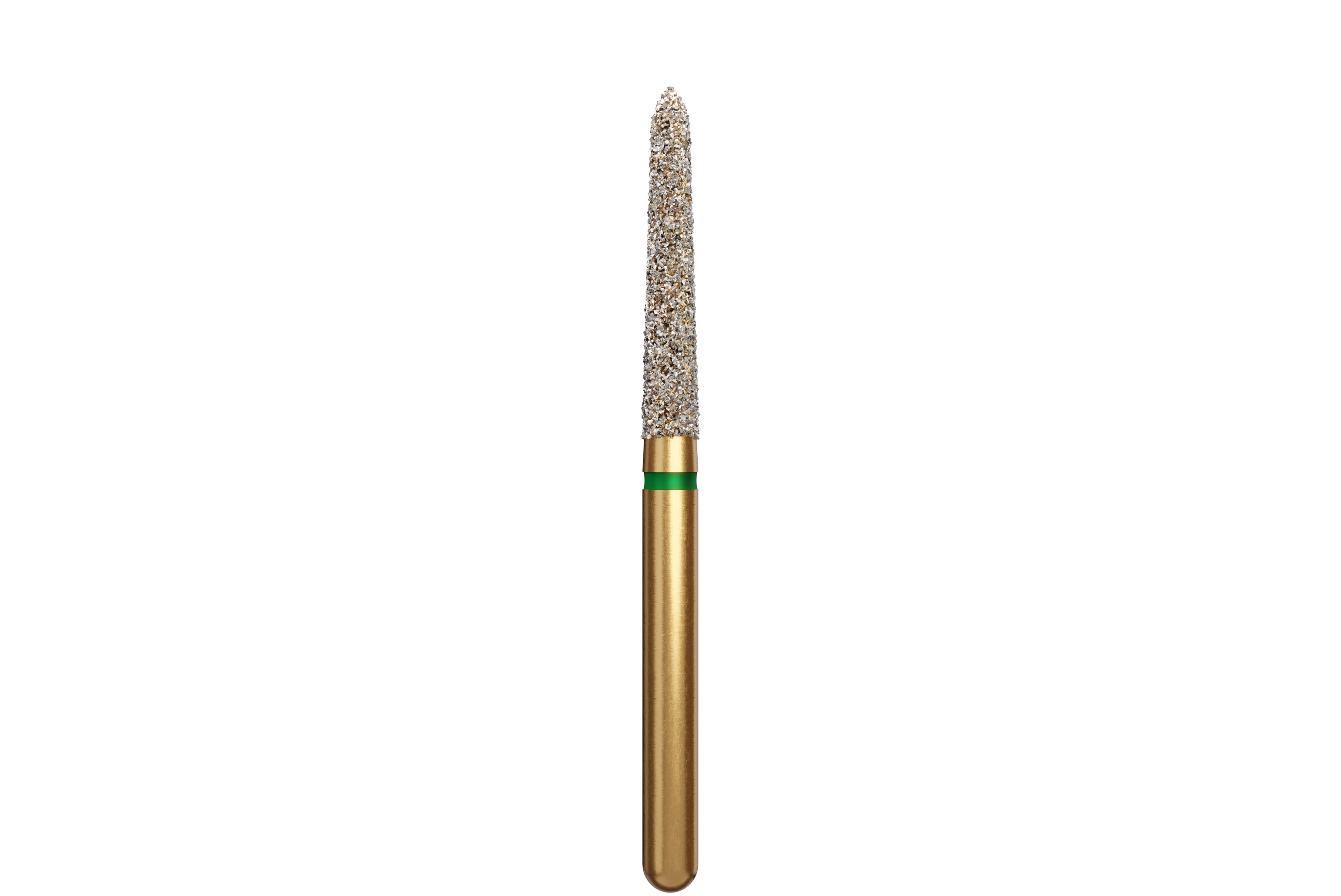 Coltene Alpen Multi-Use Multilayer Diamond Bur, Coarse, Tapered Torpedo/Curettage, FG, 1.8 mm Head Diameter, 10 mm Head Length, 5/Pkg, #879K-018 - Alpen&reg; Diamonds - Coarse - #879K-018 (10.0) - Image 1