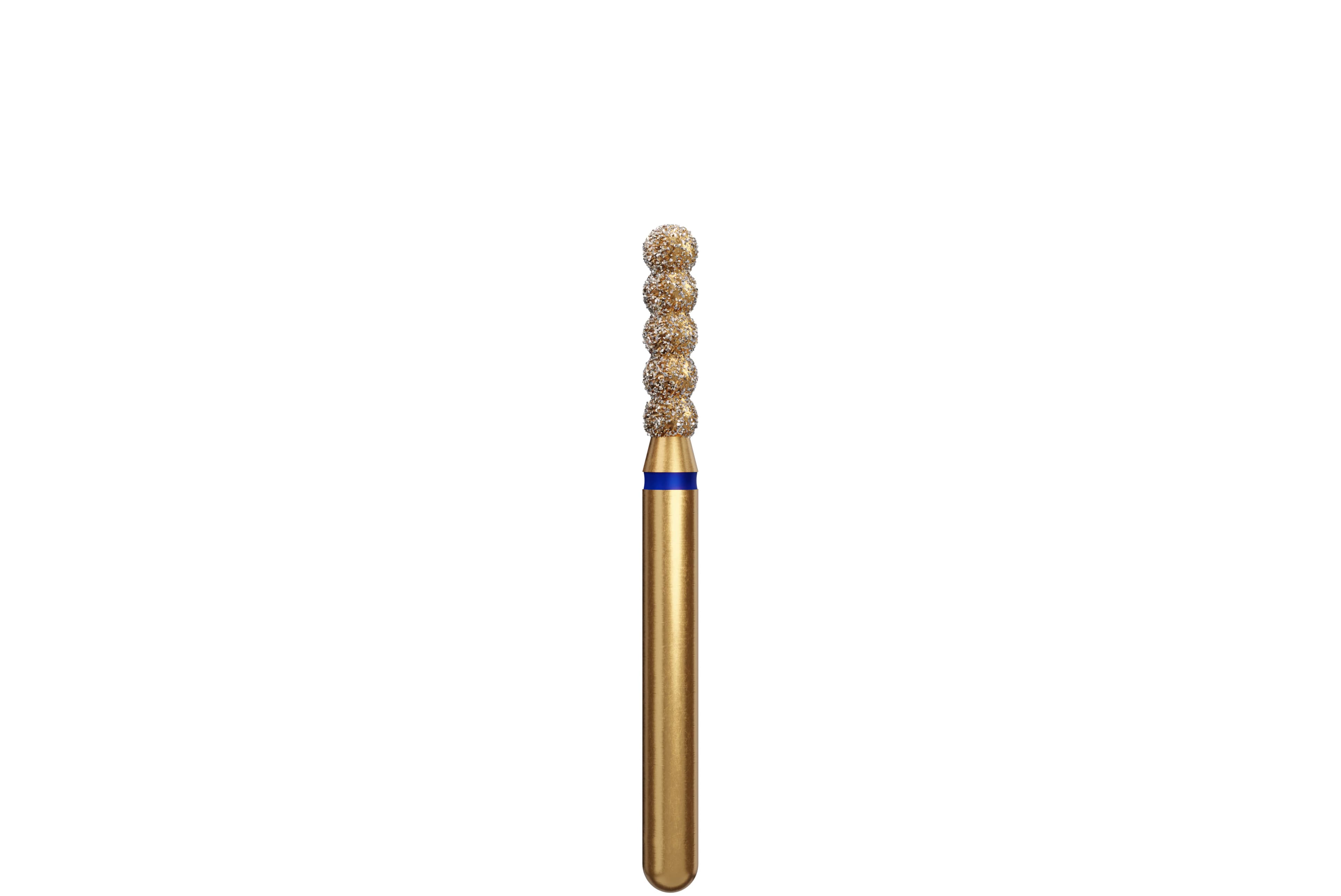 Coltene Alpen Multi-Use Multilayer Diamond Bur, FG, Medium Grit, Striated Cylinder, 6051-018, 1.8 mm Head Diameter, 6 mm Head Length, 5/Pkg - Alpen&reg; Diamonds - Medium - #6051-018 (6.0) - Image 1