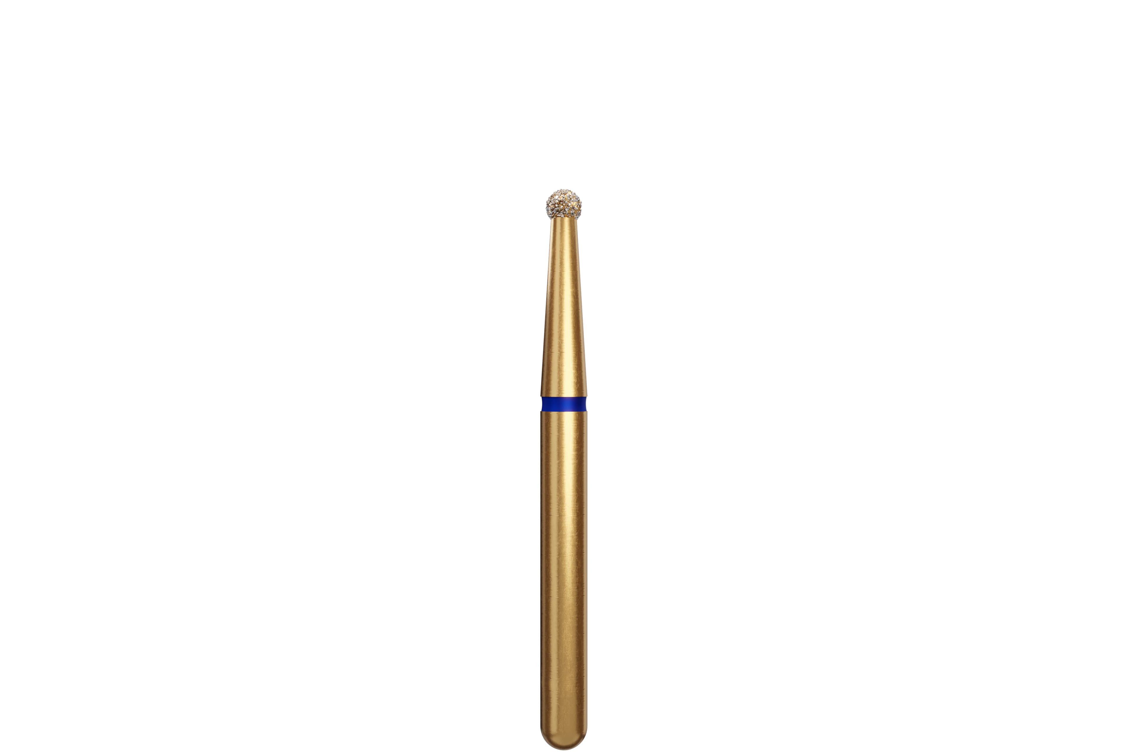 Coltene Alpen Multi-Use Multilayer Diamond Instrument, FG, Medium Grit, Round #801, 1.4 mm Head Diameter, Blue Ring, 50/Pkg, G801-314-014-01.4 - Alpen Multi-Use Multilayer Diamond Instruments – FG, Medium, Blue, Round, # 801 - 1.4 mm Head Diameter, 1.4 mm Head Length, 50/Pkg - Image 1