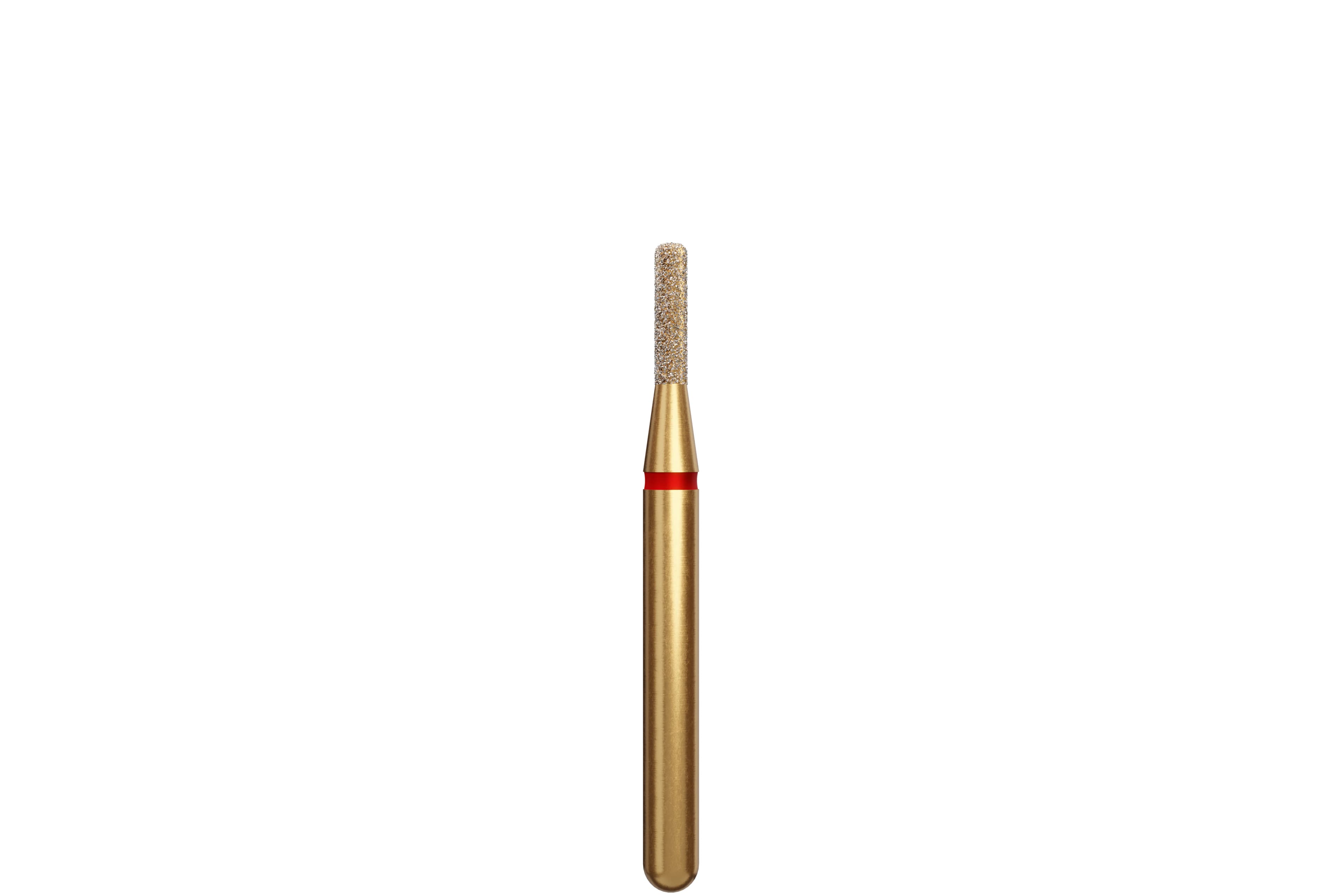 Coltene Alpen Multi-Use Multilayer Diamond Instrument, FG, Fine, Red Ring, Rounded Edge Cylinder, 1.2 mm Head Diameter, 4 mm Head Length, 5/Pkg, #835R - Alpen Multi-Use Multilayer Diamond Instruments – FG, Fine, Red, Rounded Edge Cylinder, 5/Pkg - # 835R, 1.2 mm Head Diameter, 4 mm Head Length - Image 1
