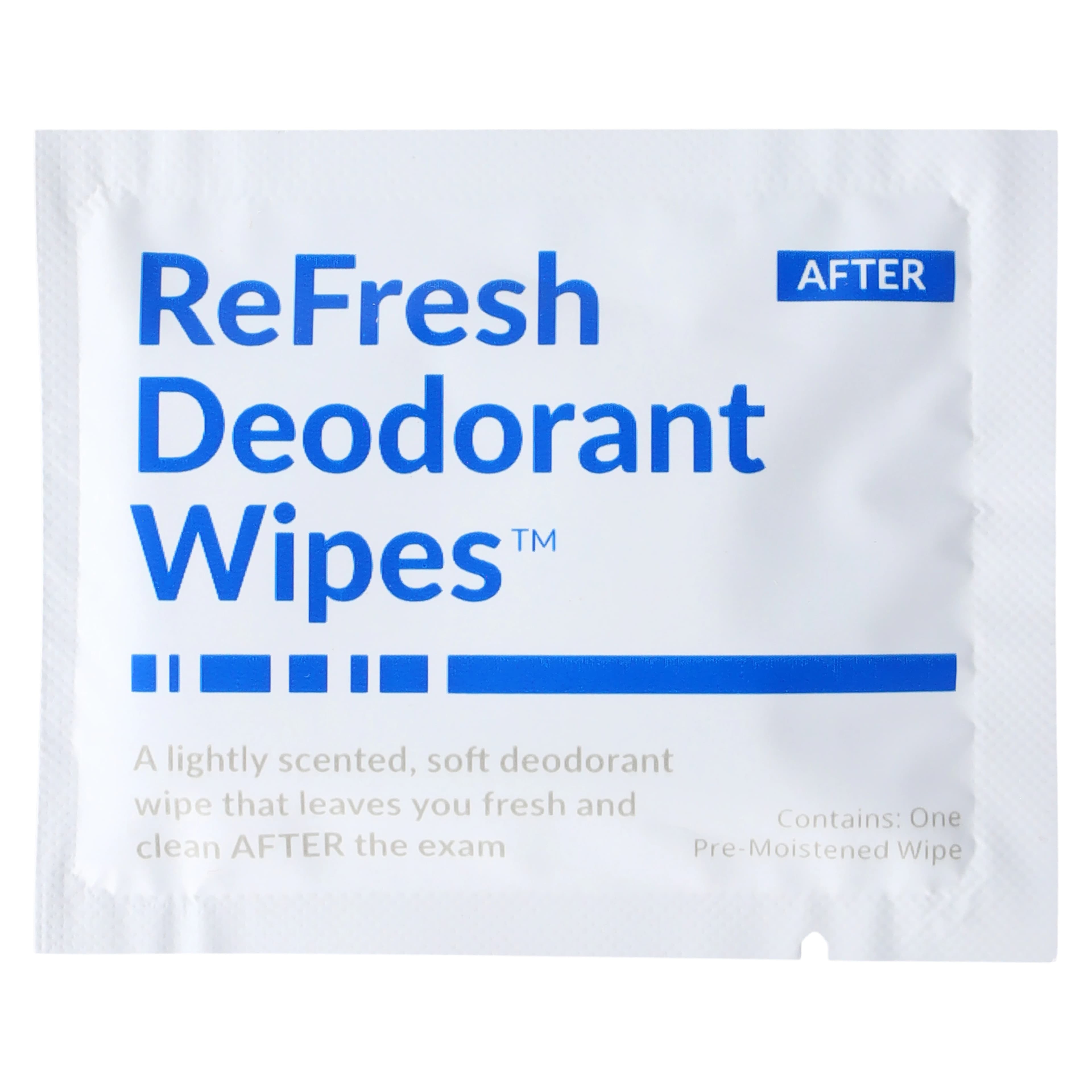 ReFresh Mammography Deodorant Patient Wipes, Lightly Scented, 50/Box thumbnail 3