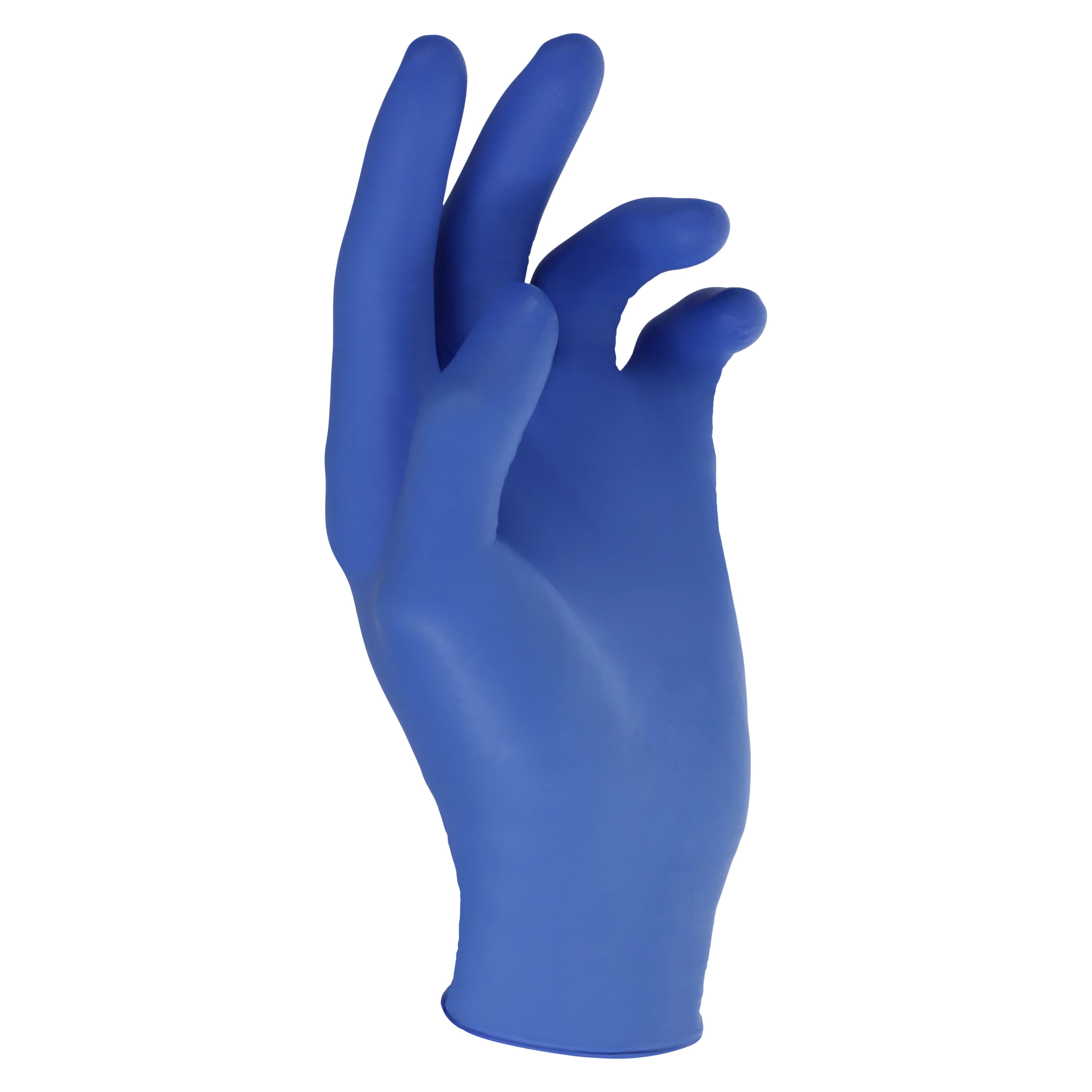 MediGuard Plus Nitrile Exam Gloves, Small, Violet Blue, Non-Sterile, 250/Box thumbnail 2