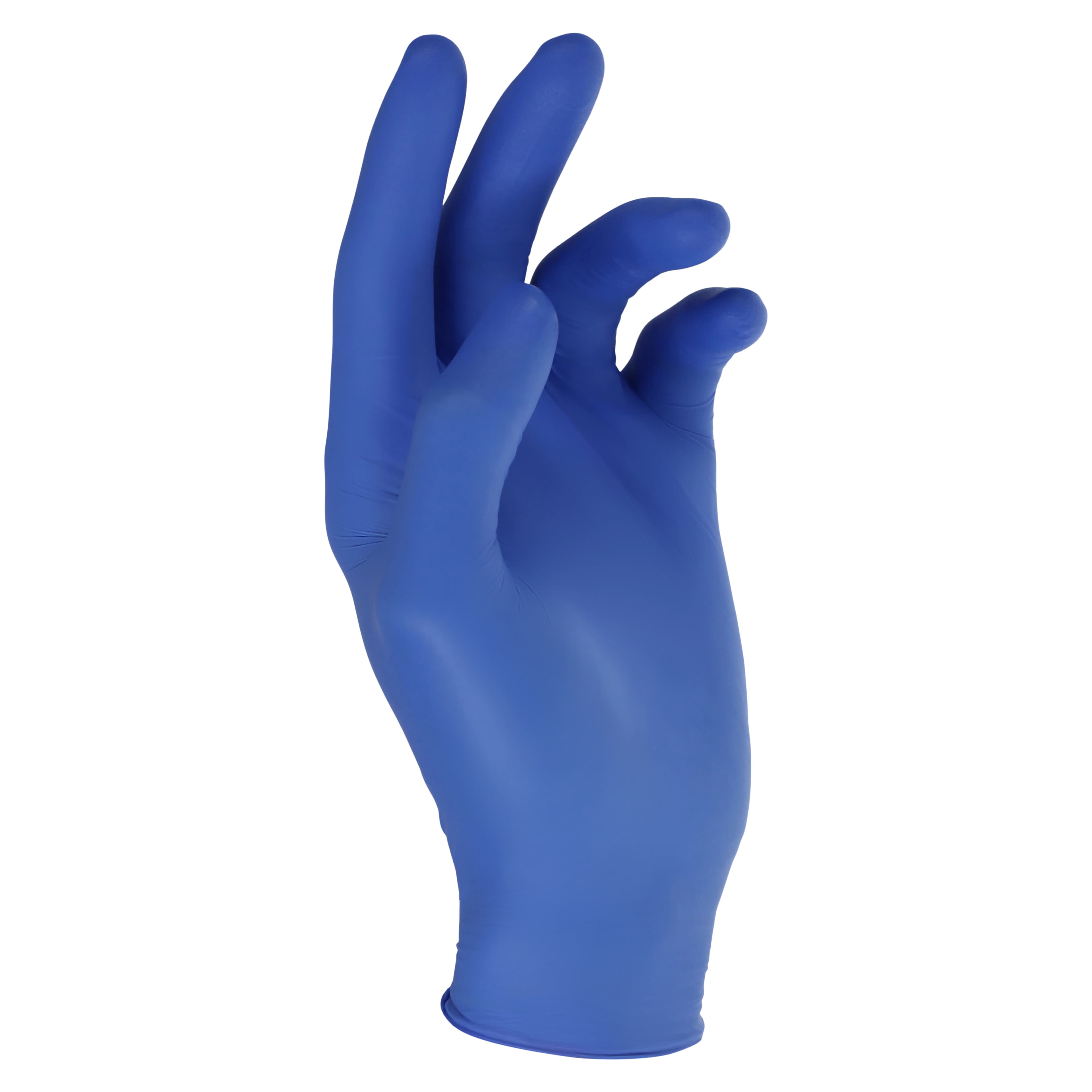 MediGuard Plus Nitrile Exam Gloves, Medium, Violet Blue, Non-Sterile, 250/Box thumbnail 2