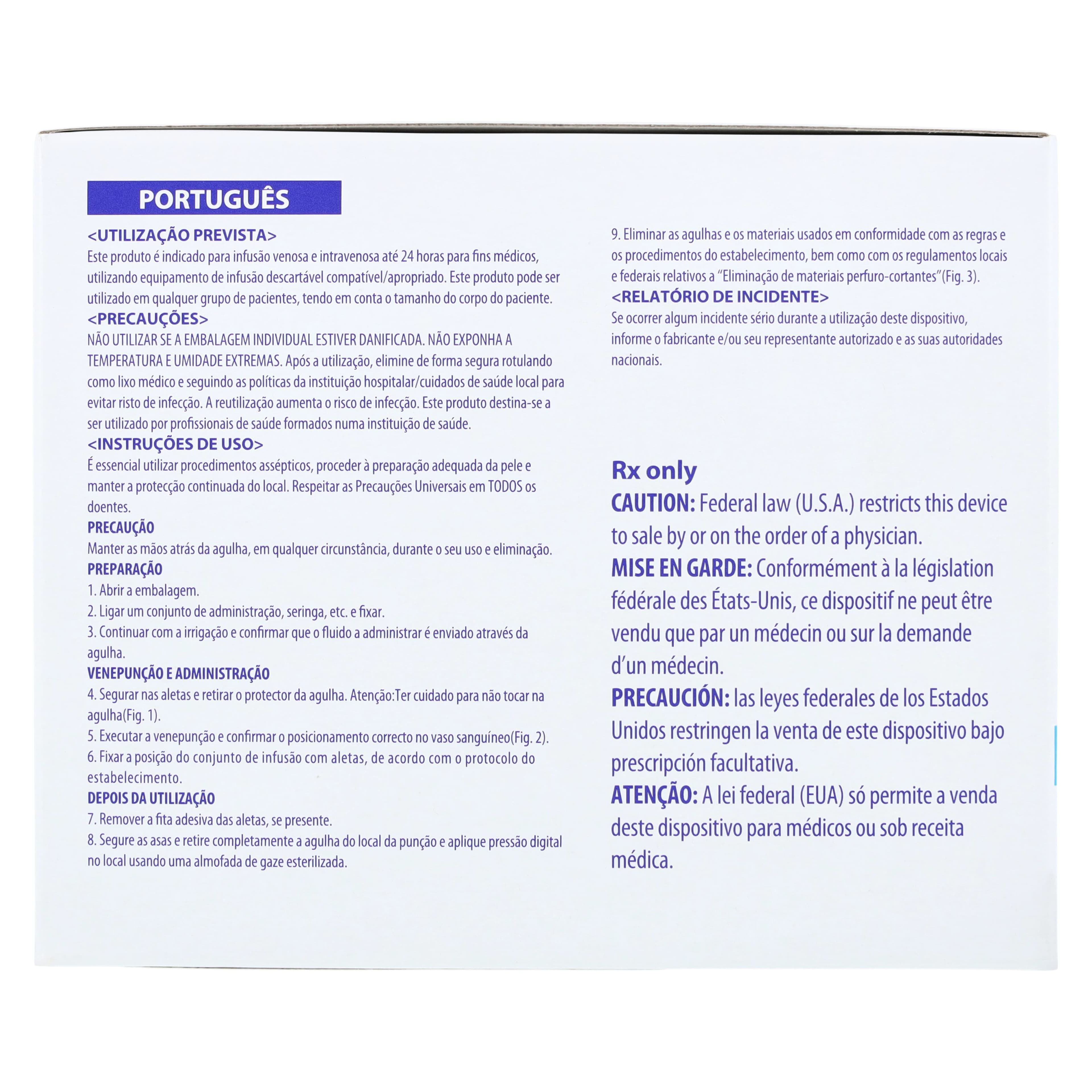 Terumo Surflo Winged Infusion Set, 23 Gauge x 3/4", 3.5" Tubing, Latex-Free, 50/Box thumbnail 5