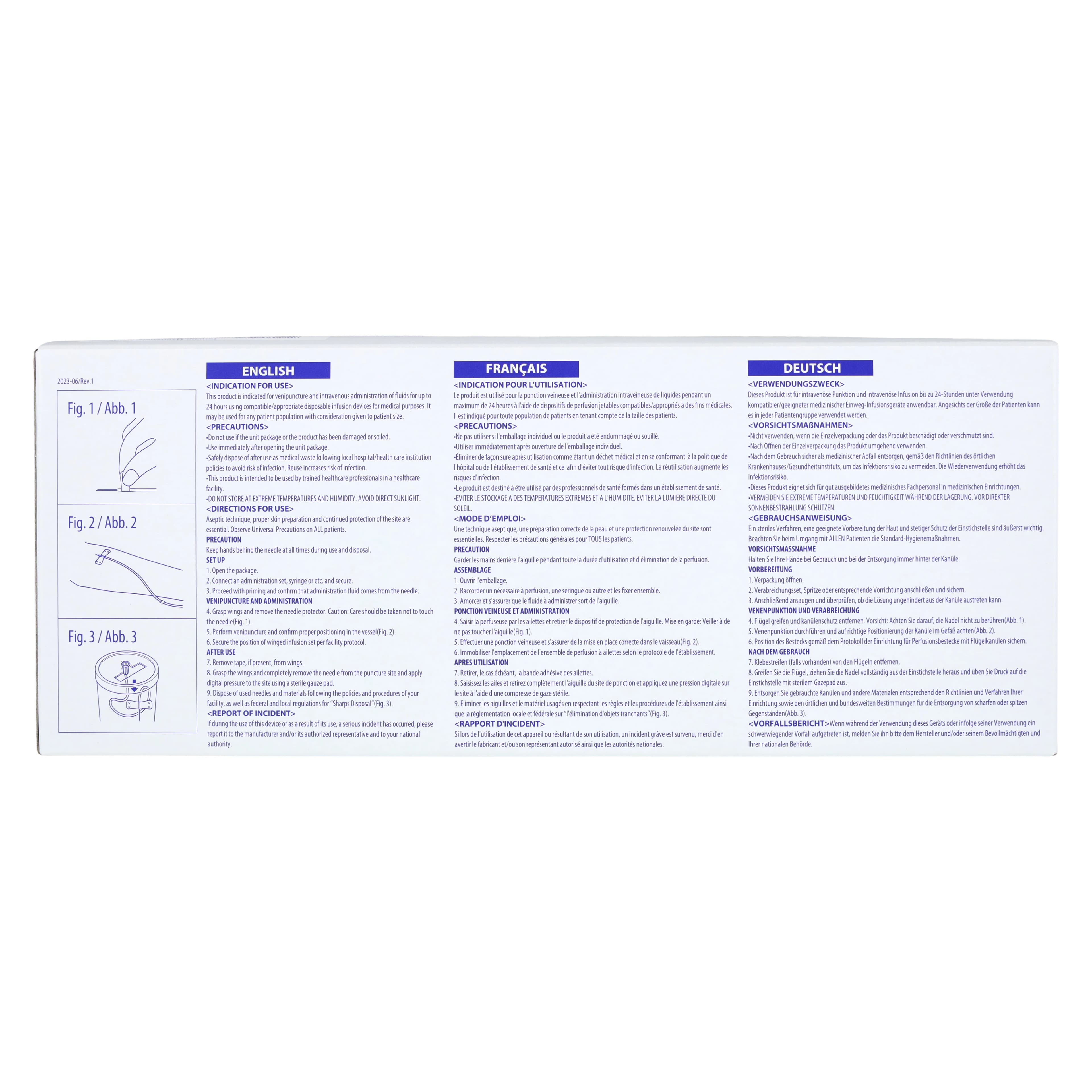 Terumo Winged Infusion Set, 27 Gauge, 1/2" Bevel, 8" Length, 50/Box thumbnail 4
