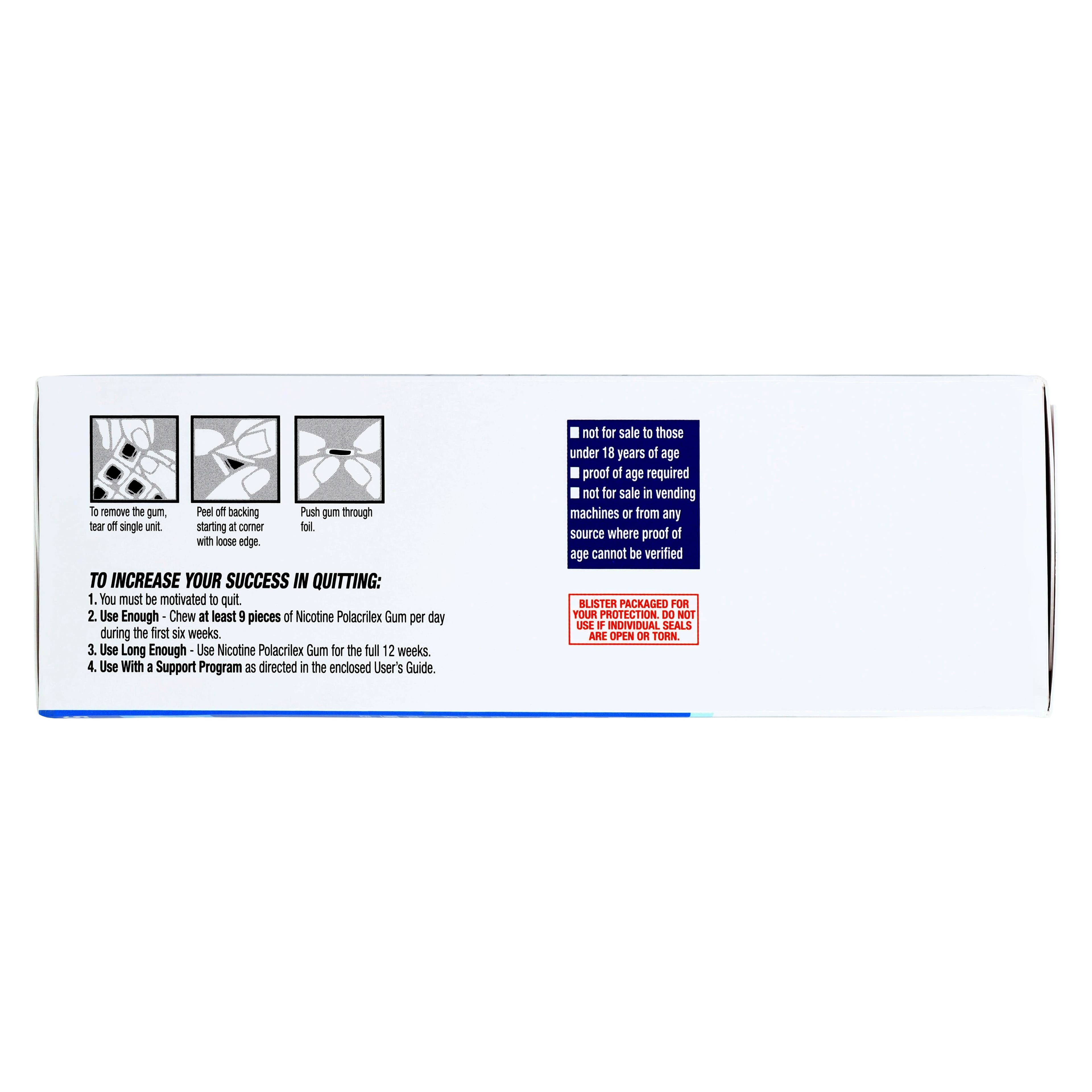 Nicotine Gum Refill, 2mg, 50 Pieces per Box thumbnail 2