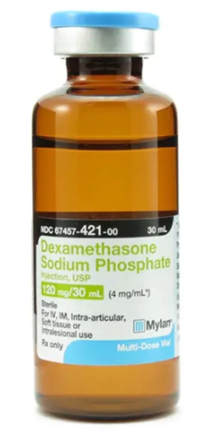 Dexamethasone Sodium Injection, 4mg/mL, MDV, 30mL, Mylan Pharmaceuticals thumbnail 2