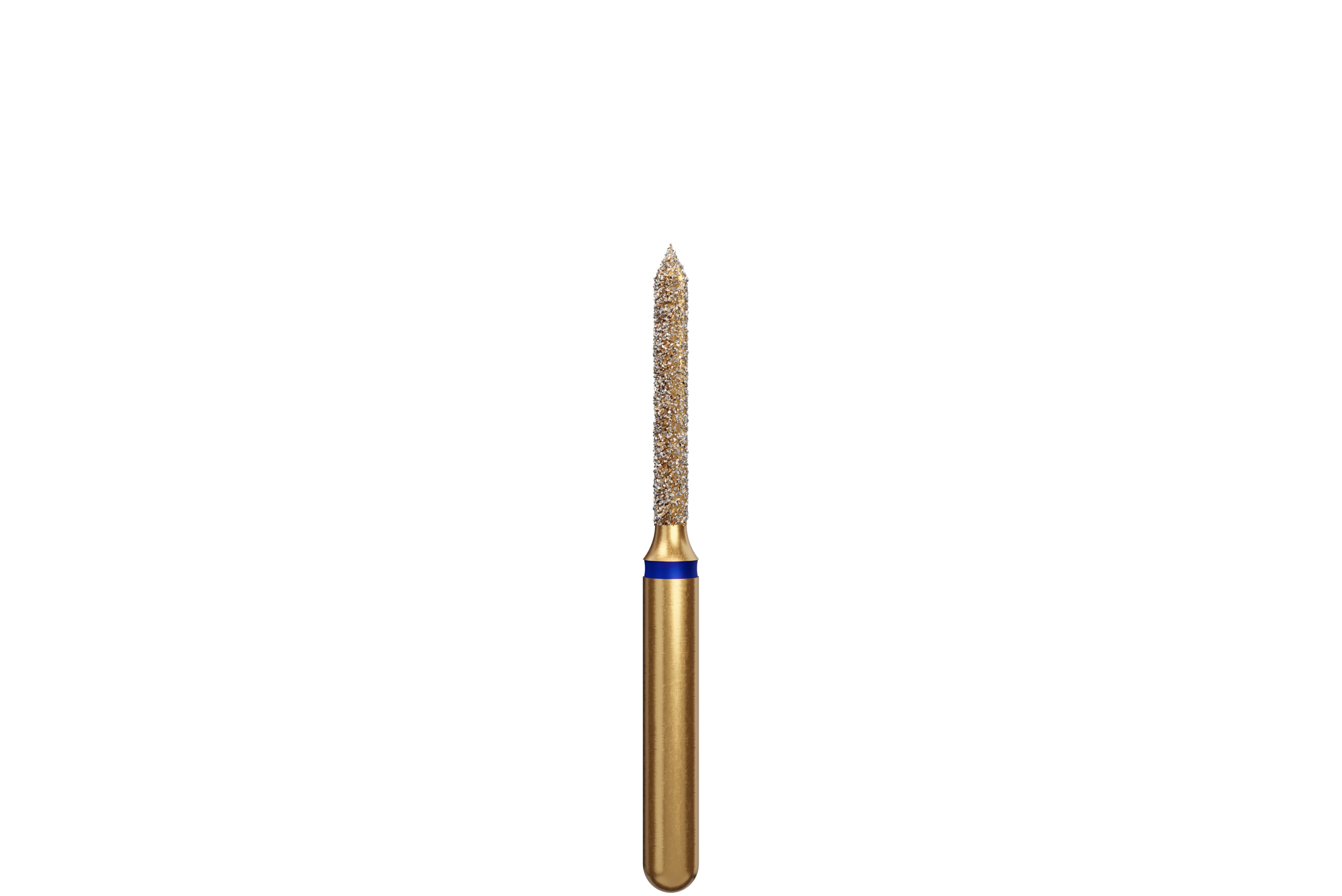 Coltene Alpen Multi-Use Multilayer Diamond Bur, Beveled Cylinder, Medium Grit, Friction Grip Short Shank, #885-012, 1.2 mm Head Diameter, 8 mm Head Length, 5/Pkg - Alpen&reg; Diamonds - Medium - #885-012 (8.0) SS - Image 1