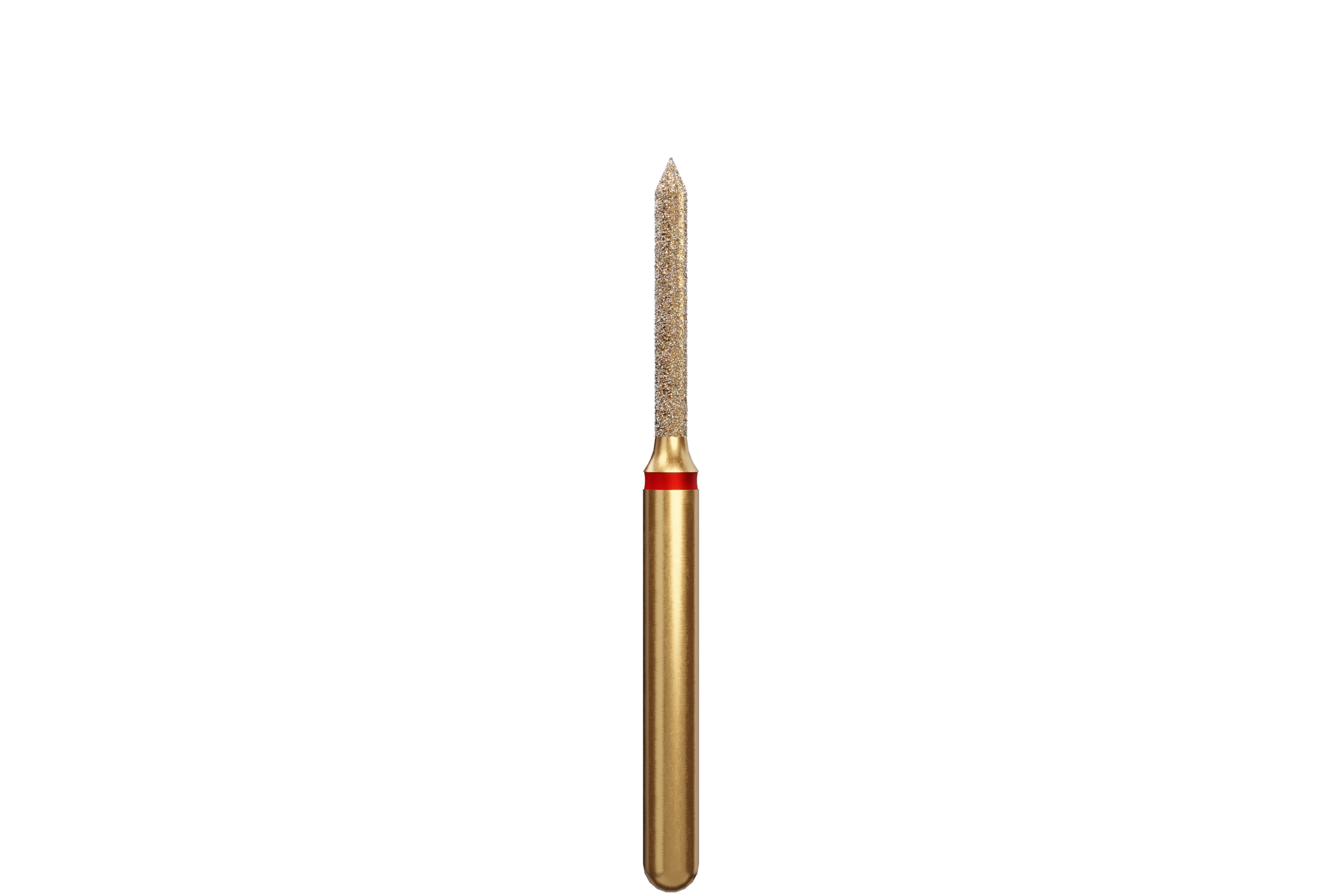 Coltene Alpen Multi-Use Multilayer Diamond Bur, Fine Grit, Beveled Cylinder, Friction Grip, 1.2 mm Head Diameter, 8 mm Head Length, 5/Pkg, #885-012 - Alpen&reg; Diamonds - Fine - #885-012 (8.0) - Image 1