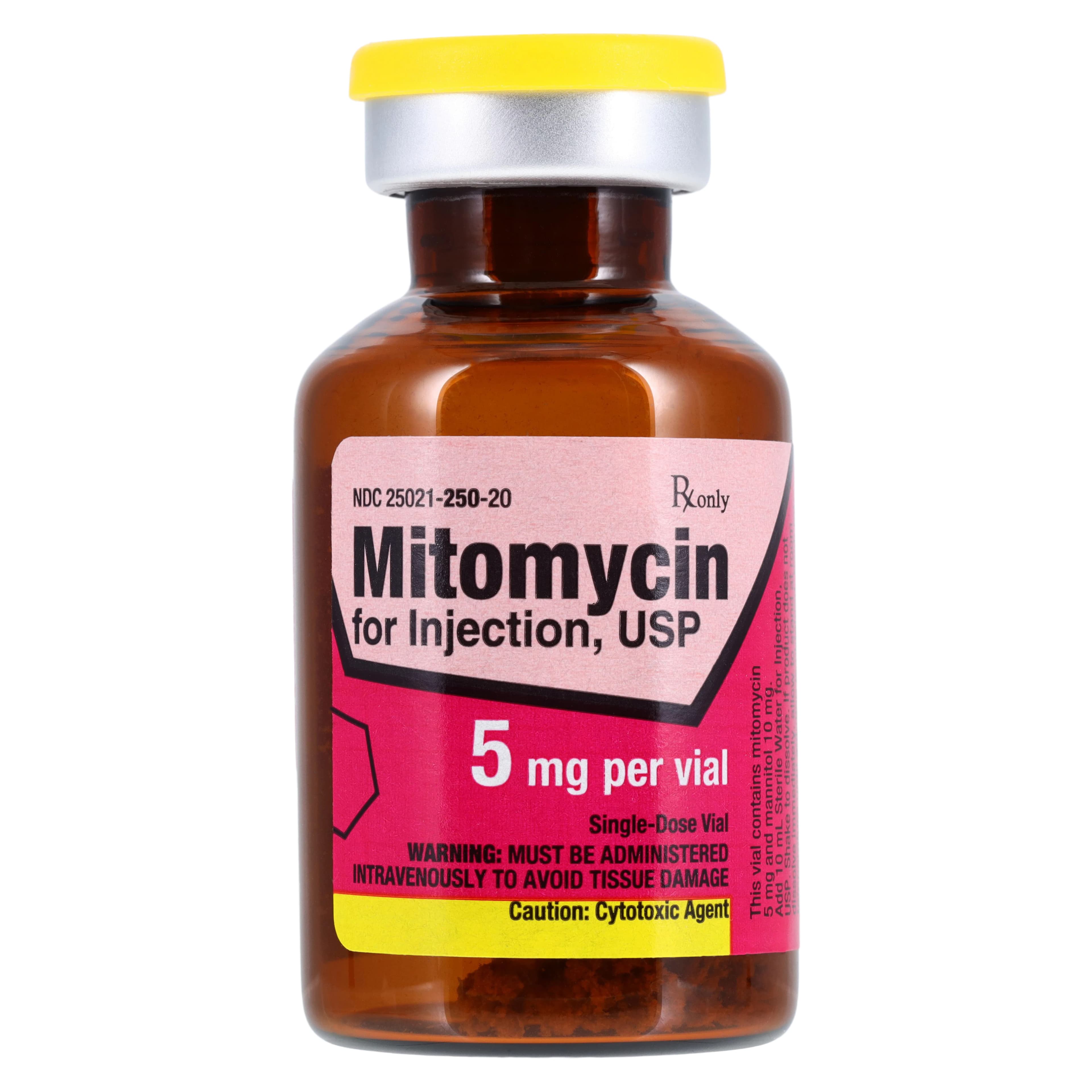 Mitomycin Injection 5 mg/vial, Lyophilized Powder for Solution, Single-Dose Vial, 15 mL, Sagent Pharmaceuticals thumbnail 2