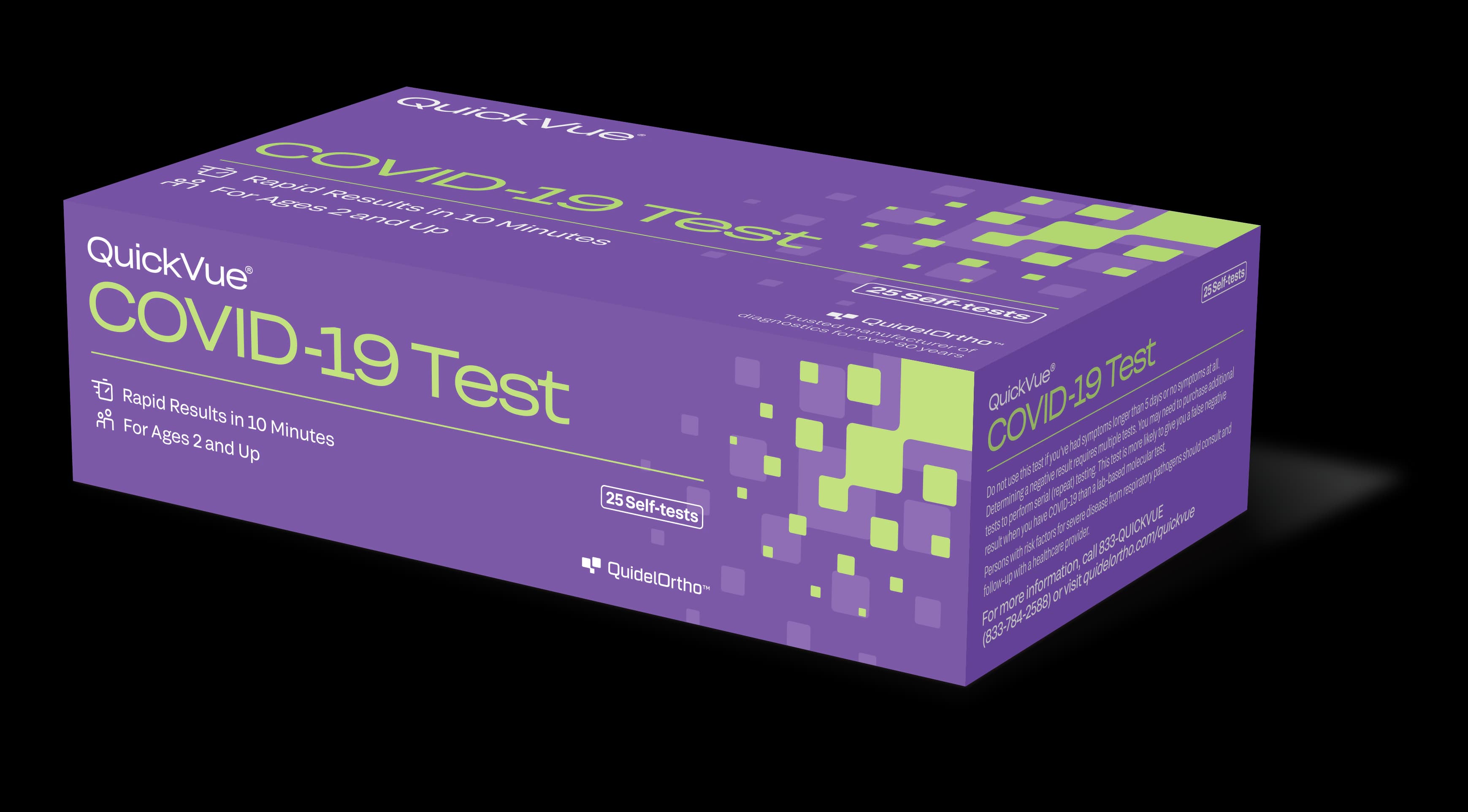 QuickVue SARS Ag Home COVID-19 Test, CLIA Waived, 96/Case - Quickvue SARs Ag Home - Image 1