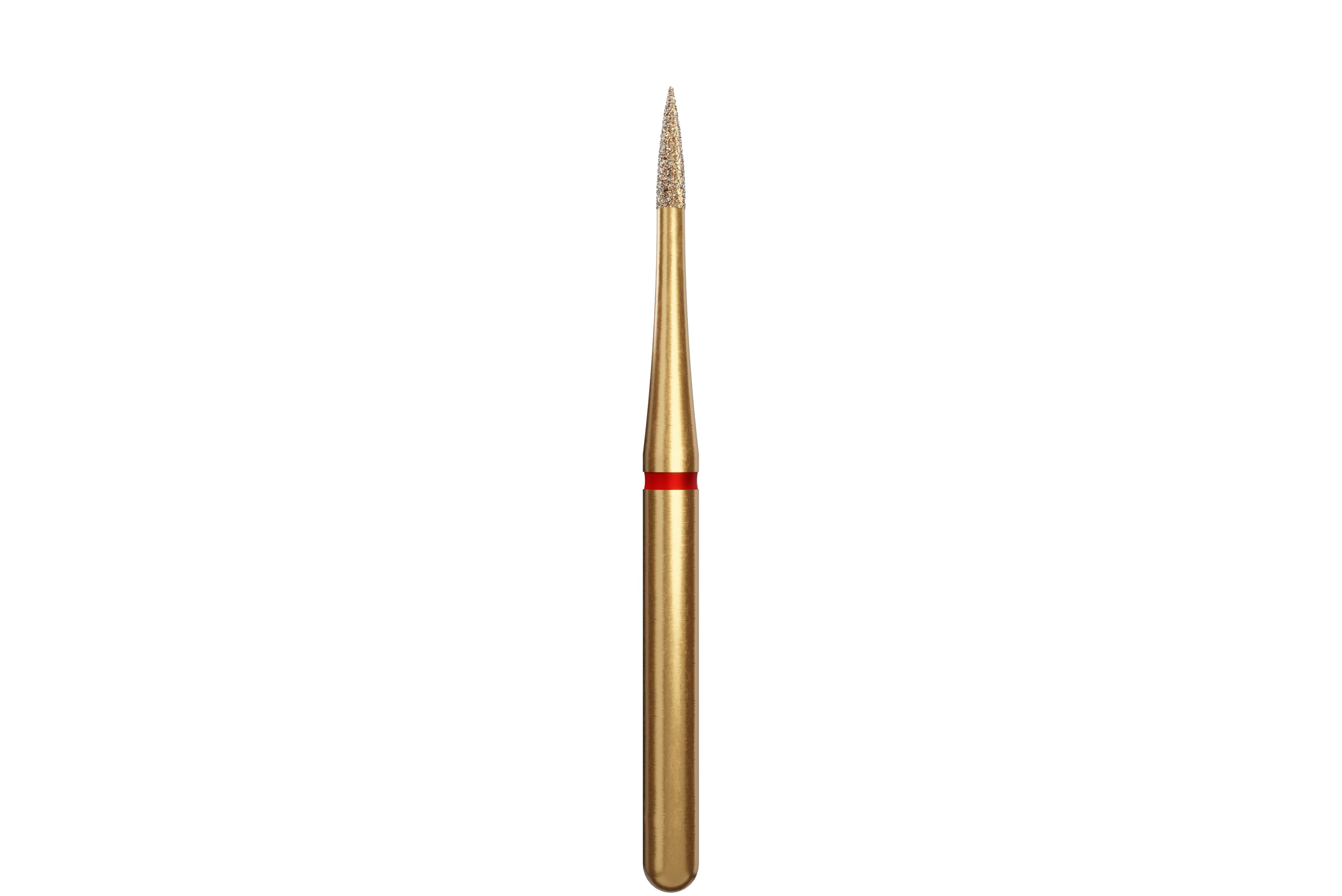 Alpen Diamond Bur, FG, Flame, Fine, Red, #889-009F, 0.9 mm Head Diameter, 3.5 mm Head Length, 5/Pk, 60032657 - Alpen Diamond Burs, FG, Flame, Fine, Red, # 889-009F, 5/Pk, 60032657 - Image 1