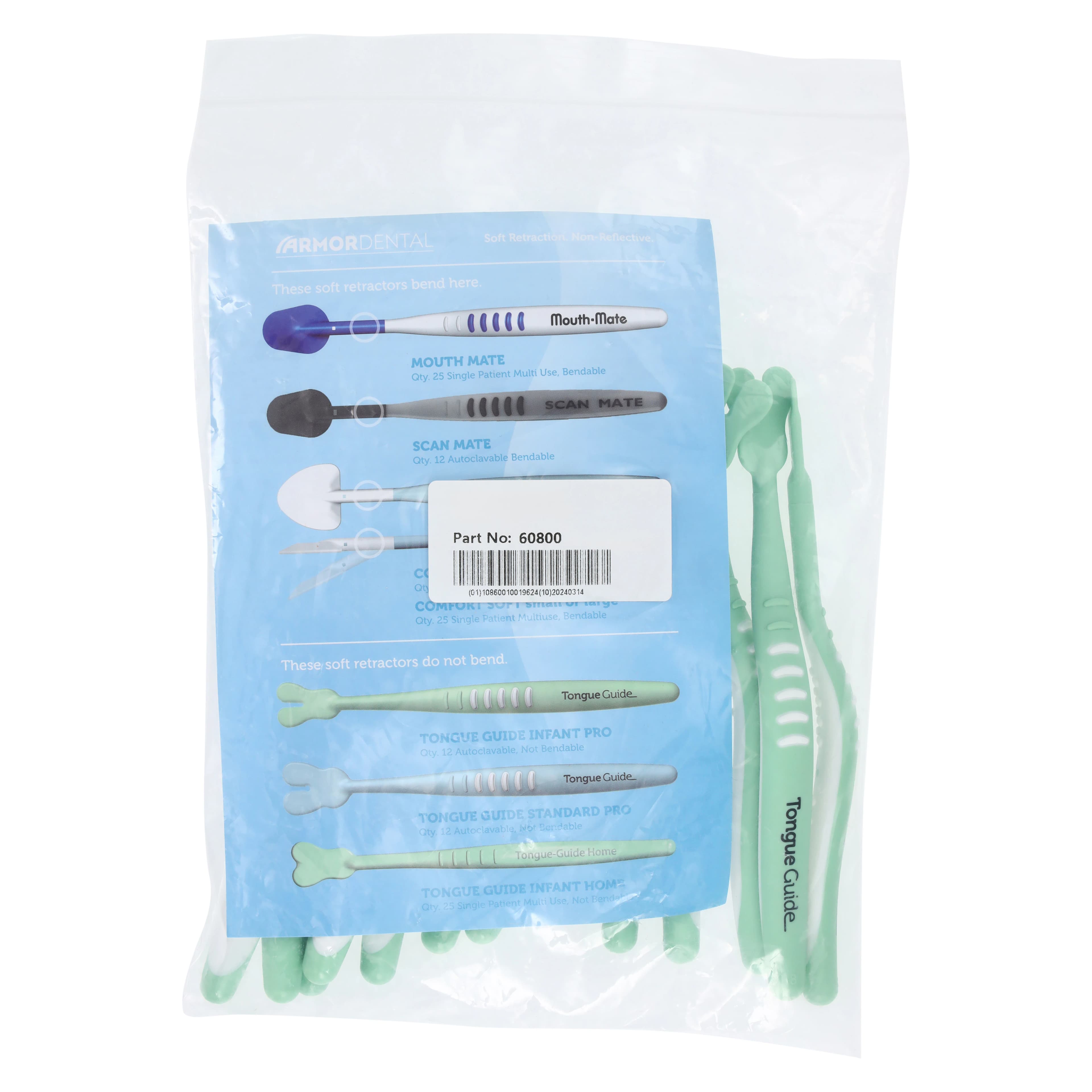 Armor Dental Tongue Guide Soft Tissue Retractor, 12/Package thumbnail 5
