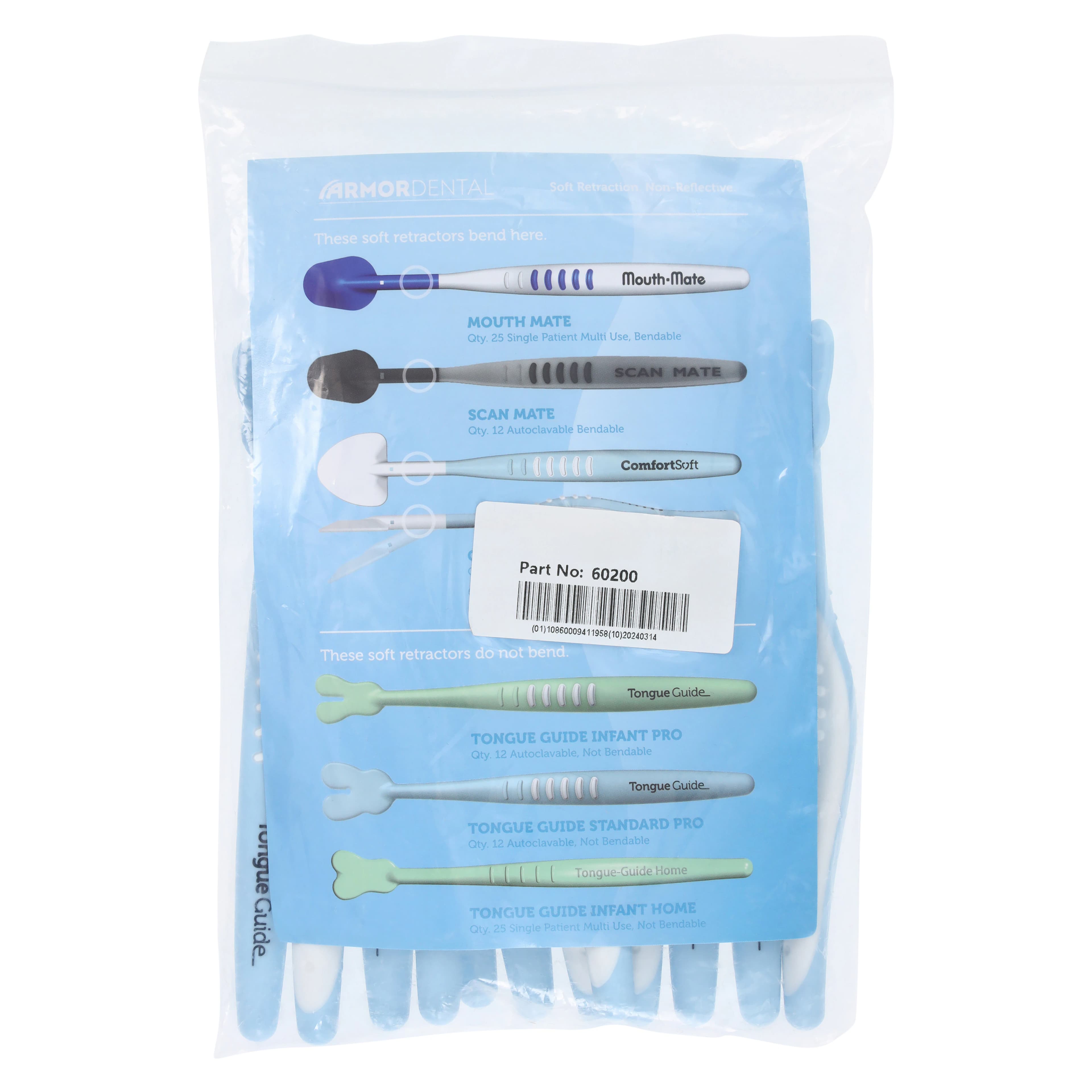Armor Dental Tongue Guide Pro Retractor, Autoclavable, Standard, 12/Pkg thumbnail 5