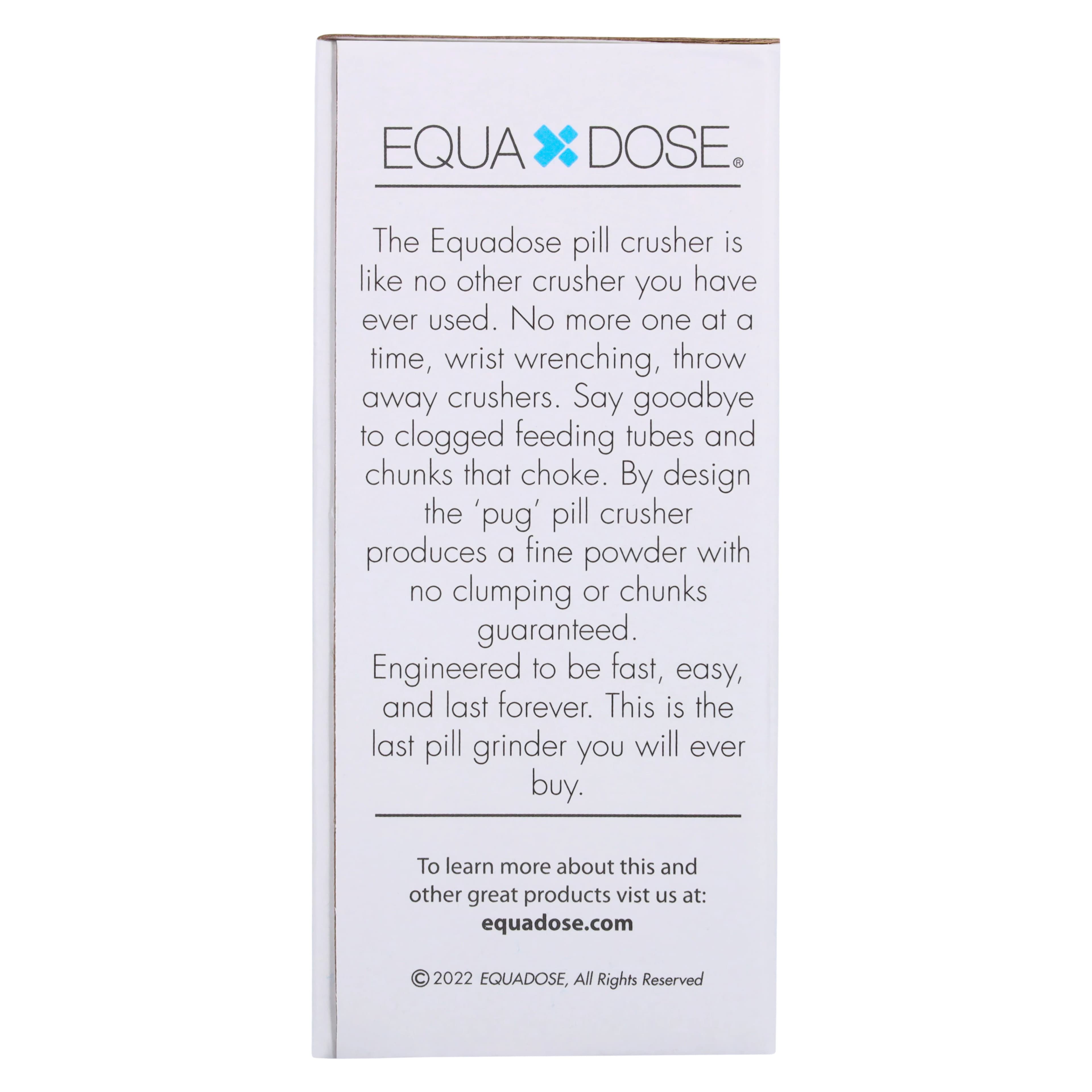 Equadose Pug Pill Crusher, Blue, Pestle/Jar/Lid, 6/Pack thumbnail 6