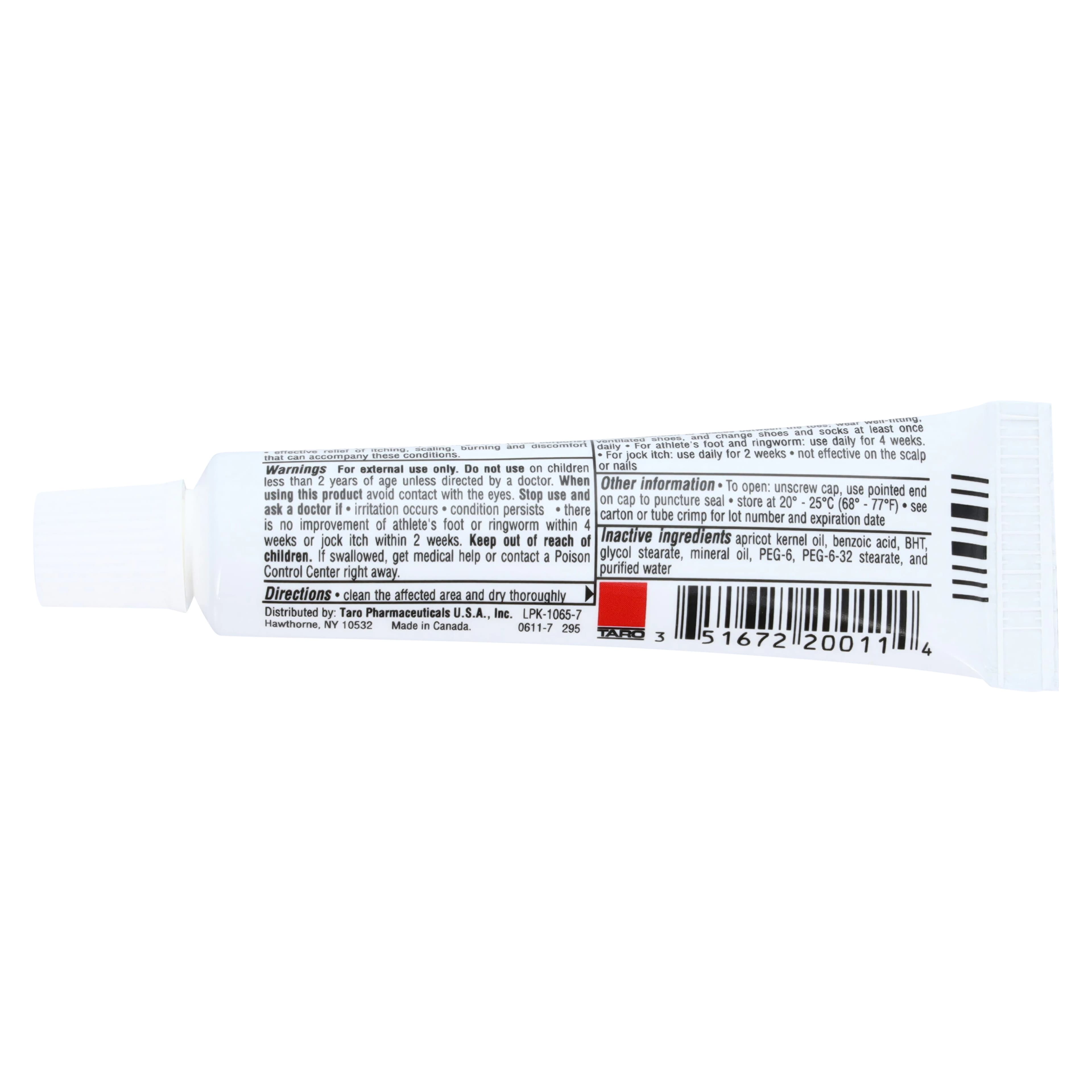 Miconazole Nitrate Cream 2%, 0.5 oz Tube, Taro Pharmaceutical thumbnail 4