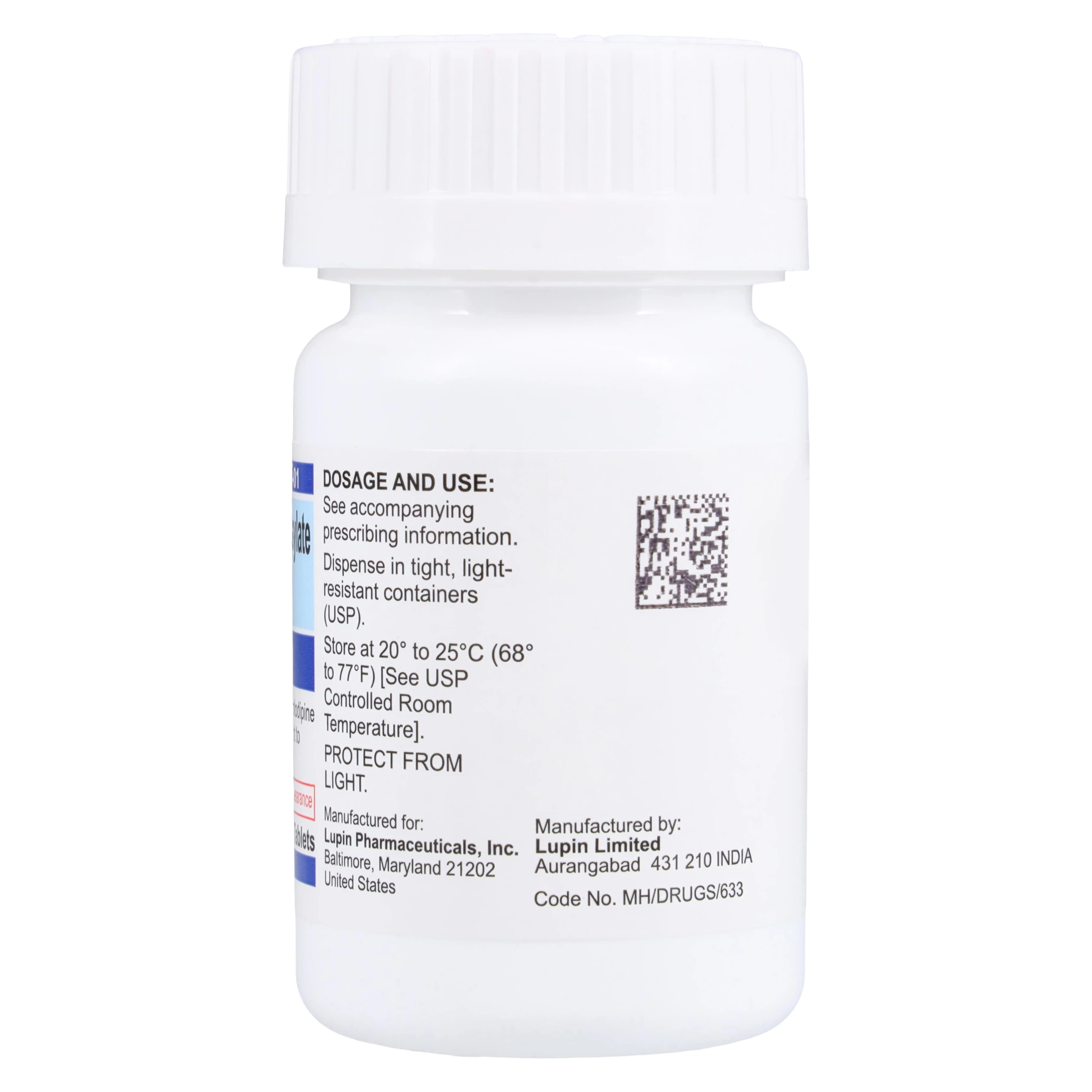Amlodipine Besylate Tablets, 5mg, Lupin Pharmaceuticals thumbnail 2
