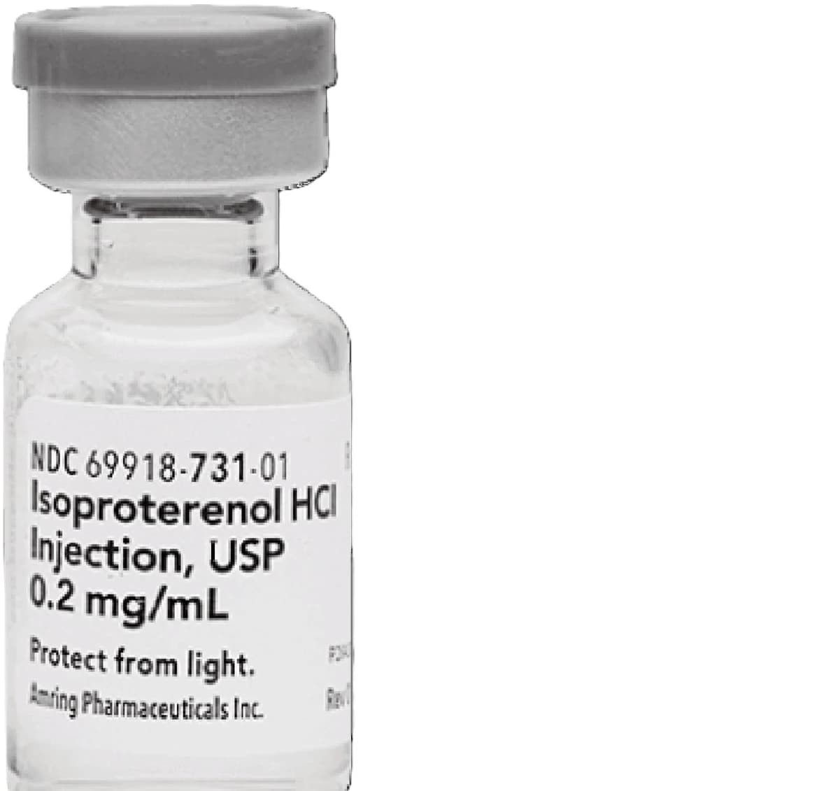 Isoproterenol HCl Injection 0.2 mg/mL, Single-Dose Vial, 1 mL, 10/Package - Isoproterenol Hcl Inj SDV 1mL - Image 1