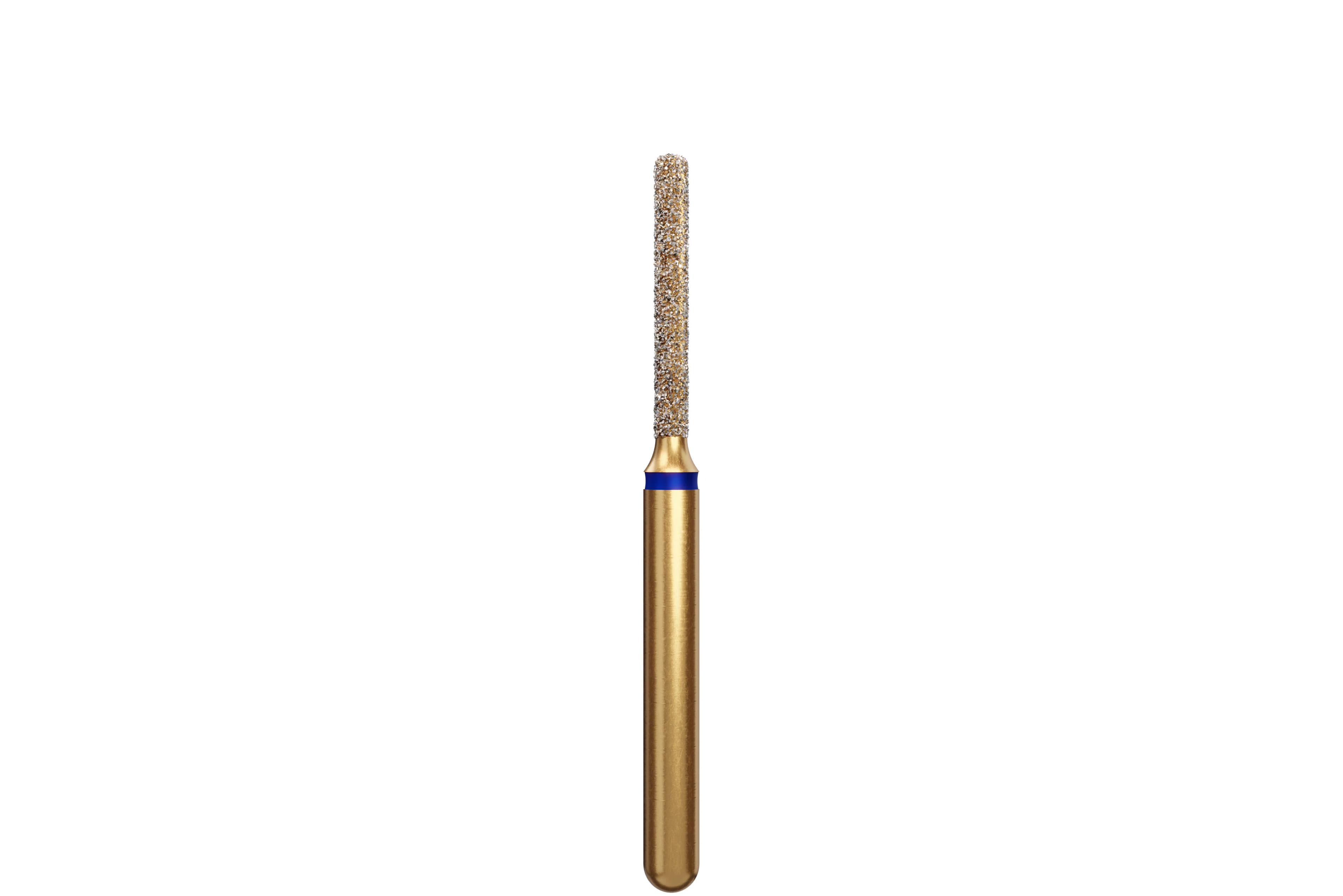 Coltene Alpen Multi-Use Multilayer Diamond Bur, FG, Medium Grit, Rounded Edge Cylinder, #837R-012, 1.2 mm Head Diameter, 8 mm Head Length, 5/Pkg - Alpen&reg; Diamonds - Medium - #837R-012 (8.0) - Image 1