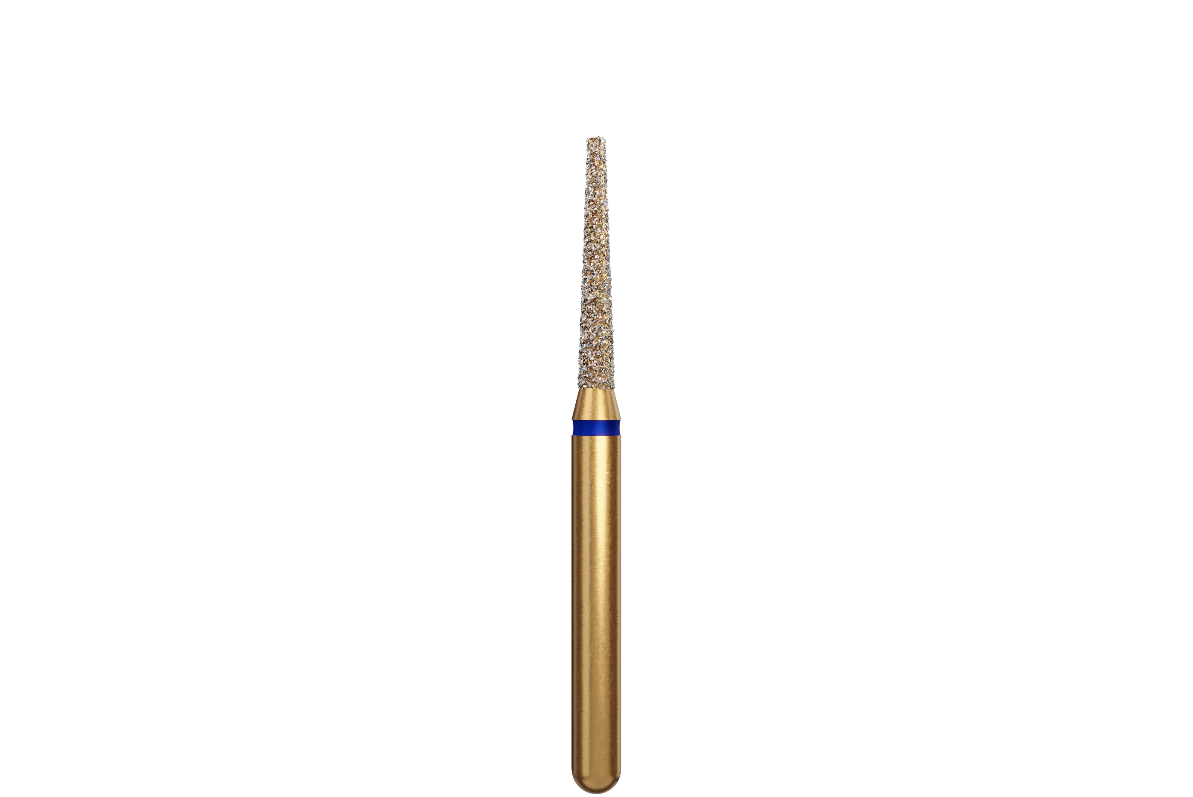 Coltene Alpen Multi-Use Multilayer Diamond Bur, FG, Medium Grit, Flat End Taper, #847-014, 1.4 mm Head Diameter, 8 mm Head Length, 5/Pack - Alpen&reg; Diamonds - Medium - #847-014 (8.0) - Image 1