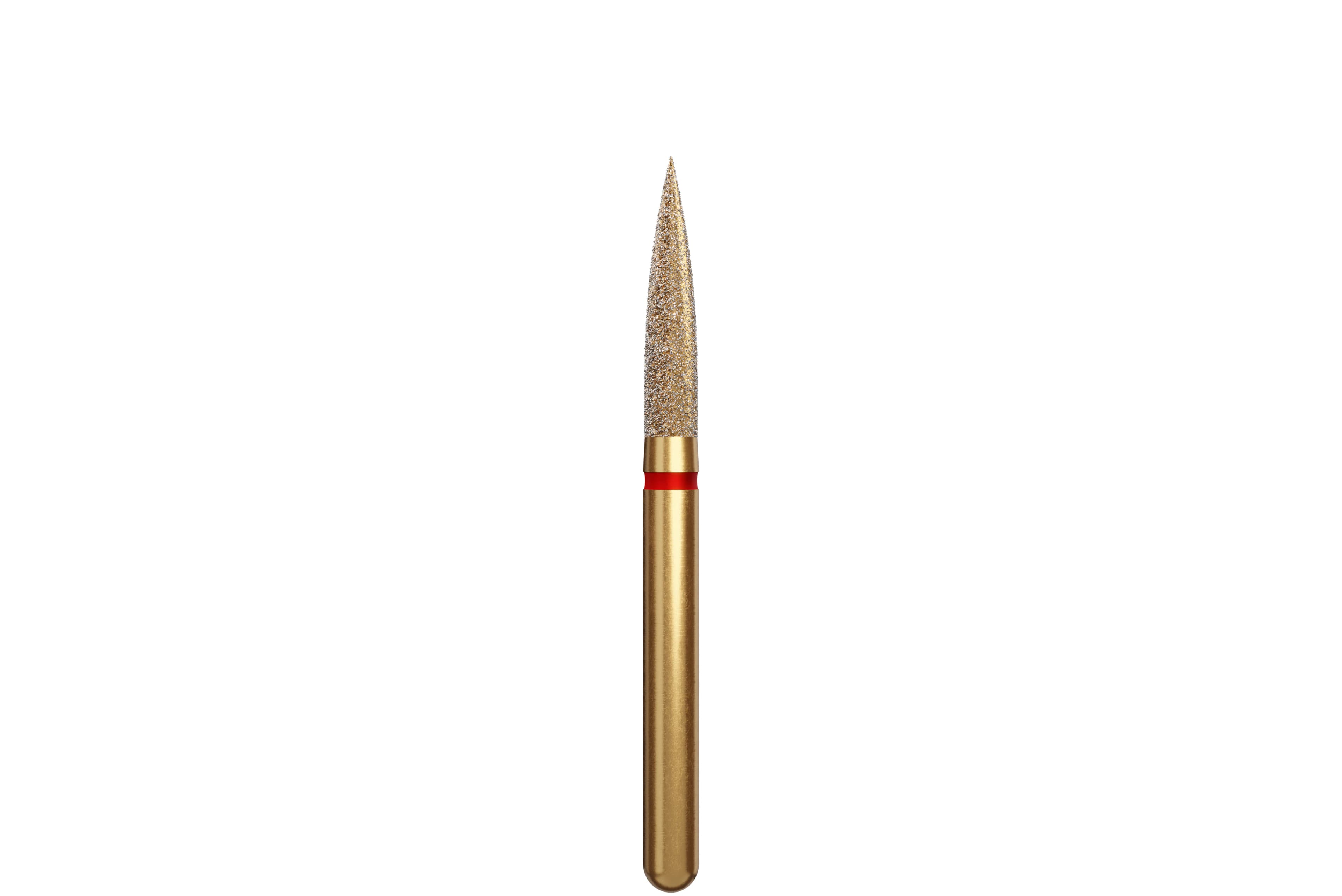 Coltene Alpen Multi-Use Multilayer Diamond Bur, Fine Grit, Flame Shape, Friction Grip, #862-016, 1.6 mm Head Diameter, 8 mm Head Length, 5/Pkg - Alpen&reg; Diamonds - Fine - #862-016 (8.0) - Image 1