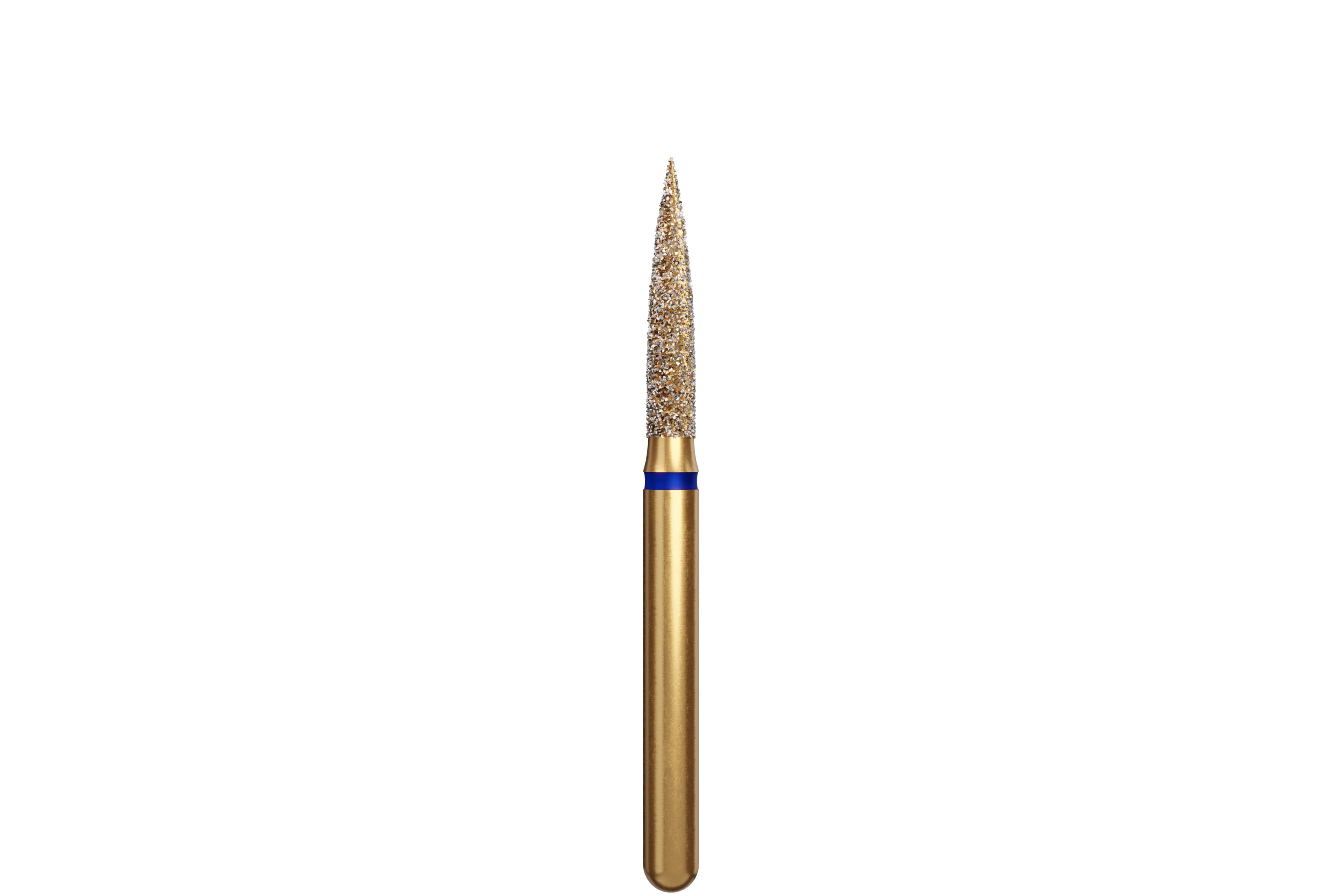 Coltene Alpen Multi-Use Multilayer Diamond Bur, FG, Medium, Flame, #862-016, 1.6 mm Head Diameter, 8 mm Head Length, 5/Pkg - Alpen&reg; Diamonds - Medium - #862-016 (8.0) - Image 1