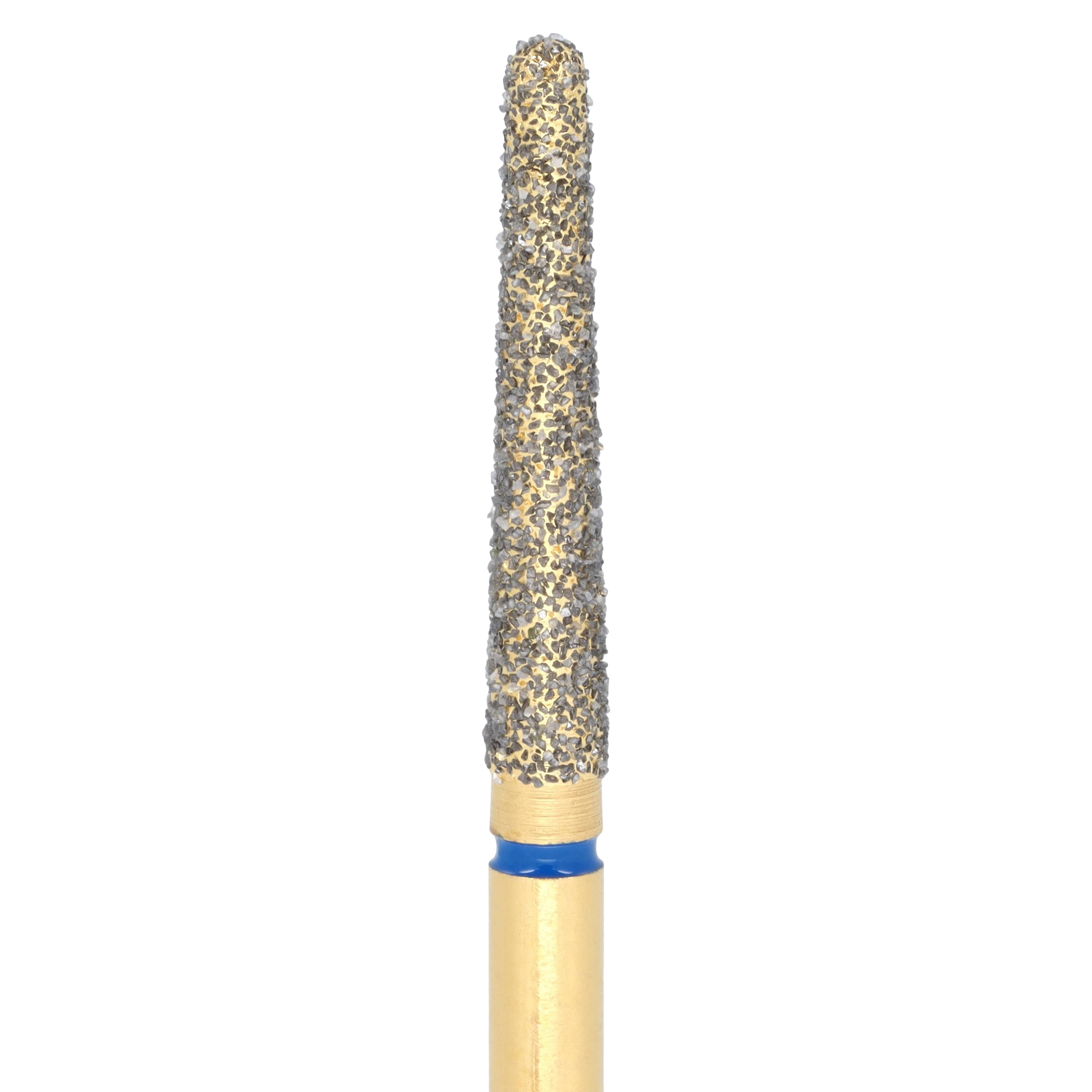 Coltene Alpen Multi-Use Multilayer Diamond Bur, FG, Medium Grit, Round End Taper, #850-018, 1.8 mm Head Diameter, 10 mm Head Length, 5/Pkg thumbnail 3