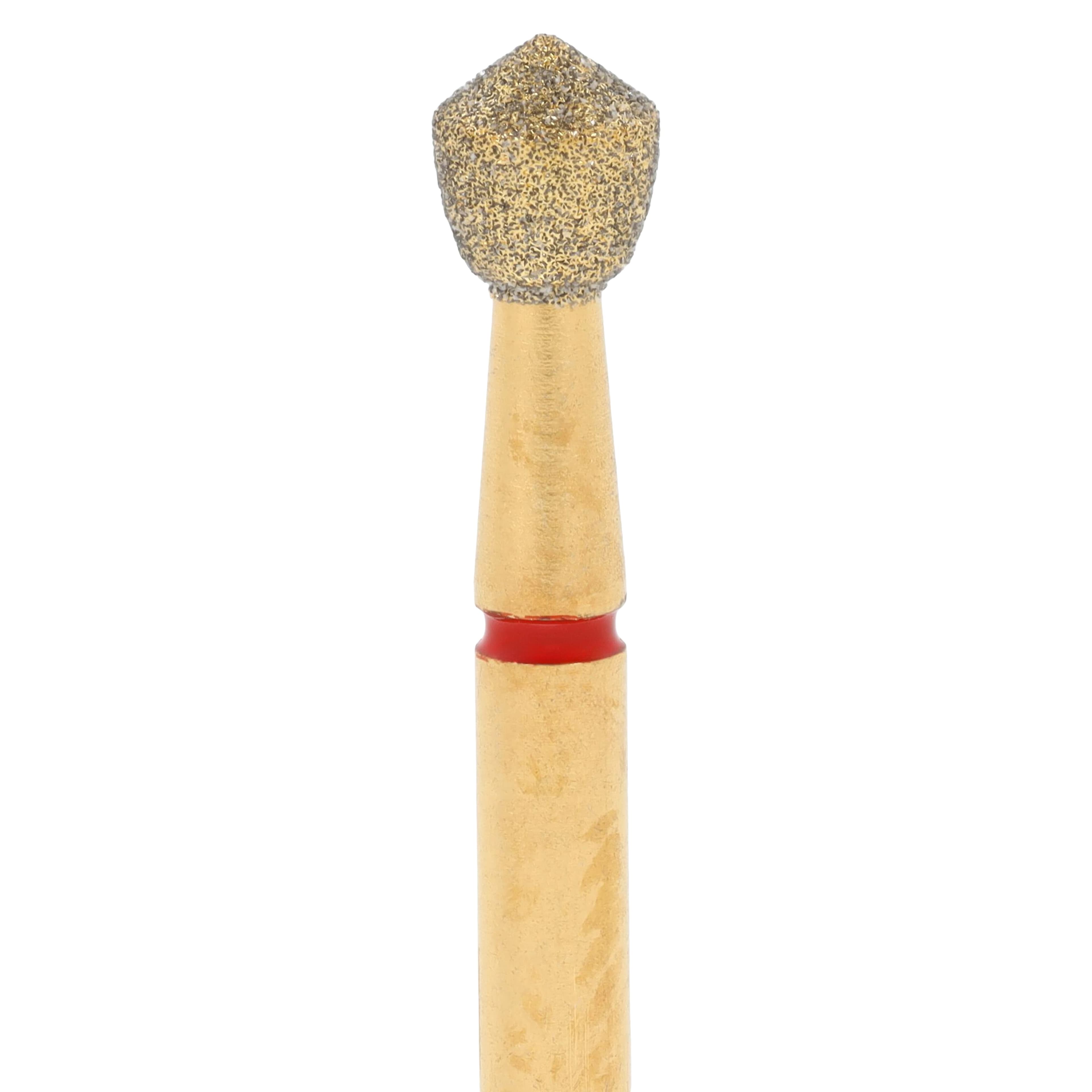 Coltene Alpen Multi-Use Multilayer Diamond Bur, Fine Grit, Acorn Shape, FG, #905-023, 2.3 mm Head Diameter, 2.7 mm Head Length, 5/Pkg thumbnail 3