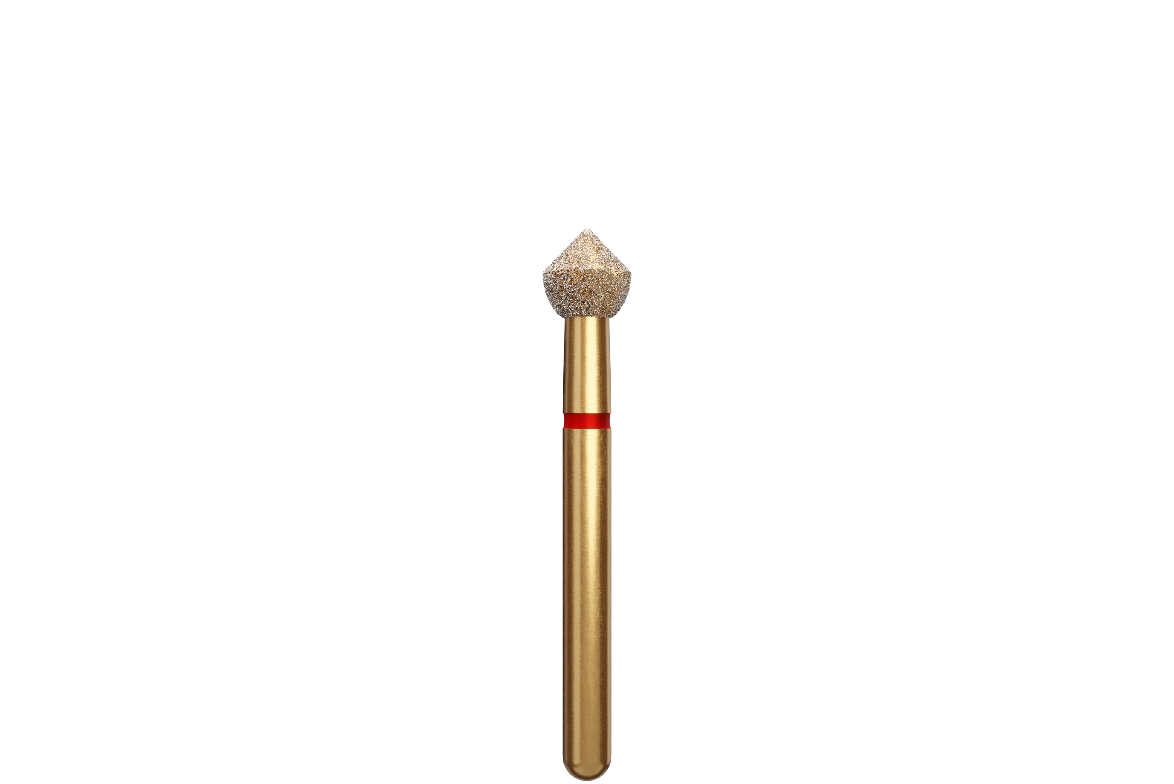 Coltene Alpen Multi-Use Multilayer Diamond Bur, FG, Fine, Red Ring, Acorn, #905-031, 3.1 mm Head, 5/Pack - Alpen&reg; Diamonds - Fine - #905-031 (3.1) - Image 1