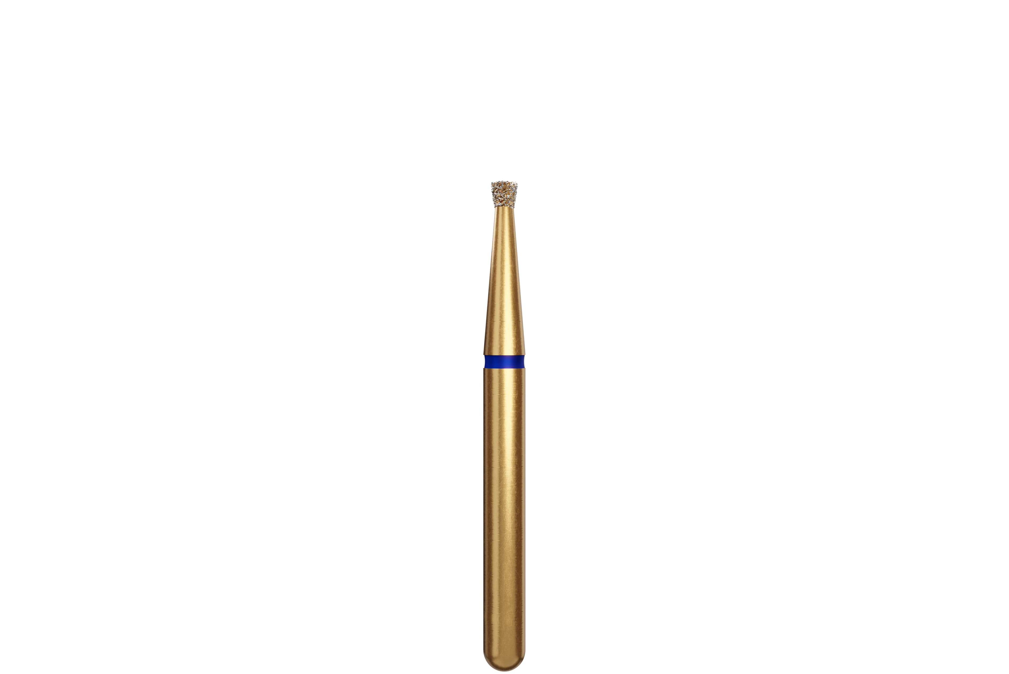 Coltene Alpen Multi-Use Multilayer Diamond Bur, FG, Medium Grit, Inverted Cone, #805-012, 1.2 mm Head Diameter, 0.9 mm Head Length, Blue Ring, 5/Pkg - Alpen&reg; Diamonds - Medium - #805-012 (0.9) - Image 1
