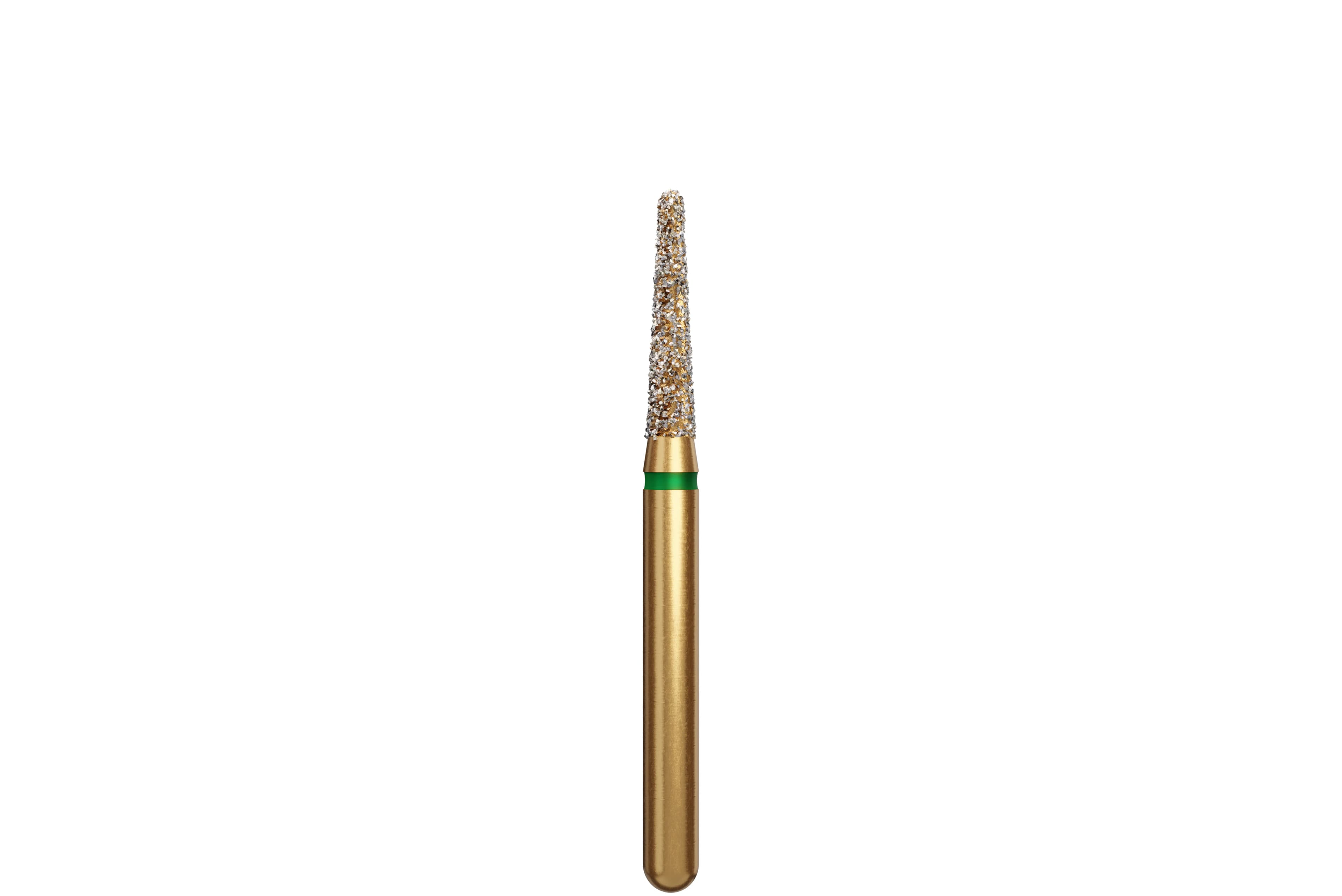 Coltene Alpen Multi-Use Multilayer Diamond Instrument, FG, Coarse, Green, Round End Taper, #856, 1.6 mm Head Diameter, 7 mm Head Length, 5/Pkg (8567-016C) - Alpen Multi-Use Multilayer Diamond Instruments – FG, Coarse, Green, Round End Taper, 5/Pkg - # 856, 1.6 mm Head Diameter, 7 mm Head Length - Image 1