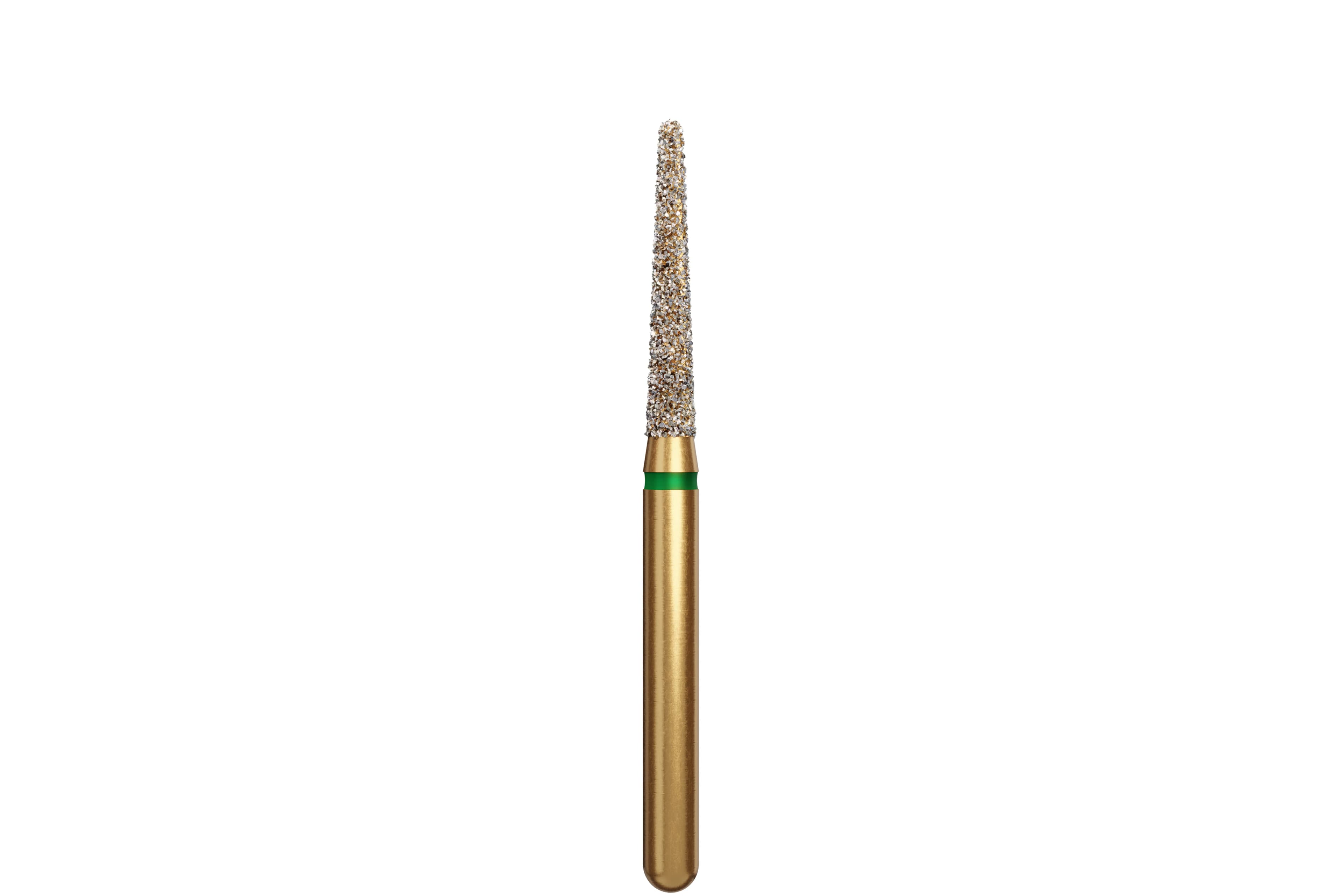 Coltene Alpen Multi-Use Multilayer Diamond Instrument, FG, Coarse, Green Ring, Round End Taper, #856, 1.6 mm Head Diameter, 9 mm Head Length, 5/Pkg (G856-314-016-09.0) - Alpen Multi-Use Multilayer Diamond Instruments – FG, Coarse, Green, Round End Taper, 5/Pkg - # 856, 1.6 mm Head Diameter, 9 mm Head Length - Image 1