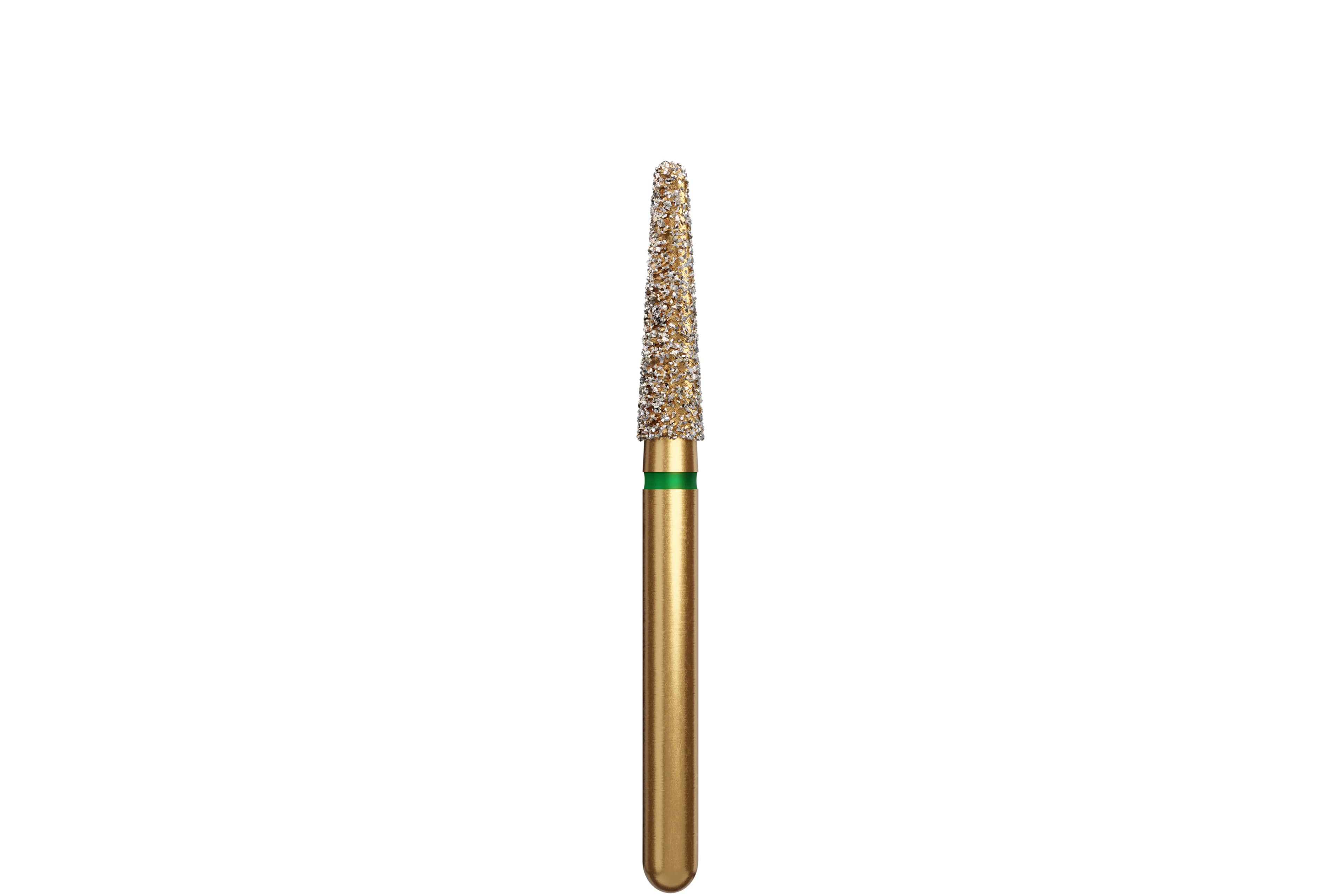 Coltene Alpen Multi-Use Diamond Bur, FG, Coarse, Round End Taper, #856-021, 2.1 mm Head Diameter, 8 mm Head Length, 5/Pkg - Alpen&reg; Diamonds - Coarse - #856-021 (9.0) - Image 1