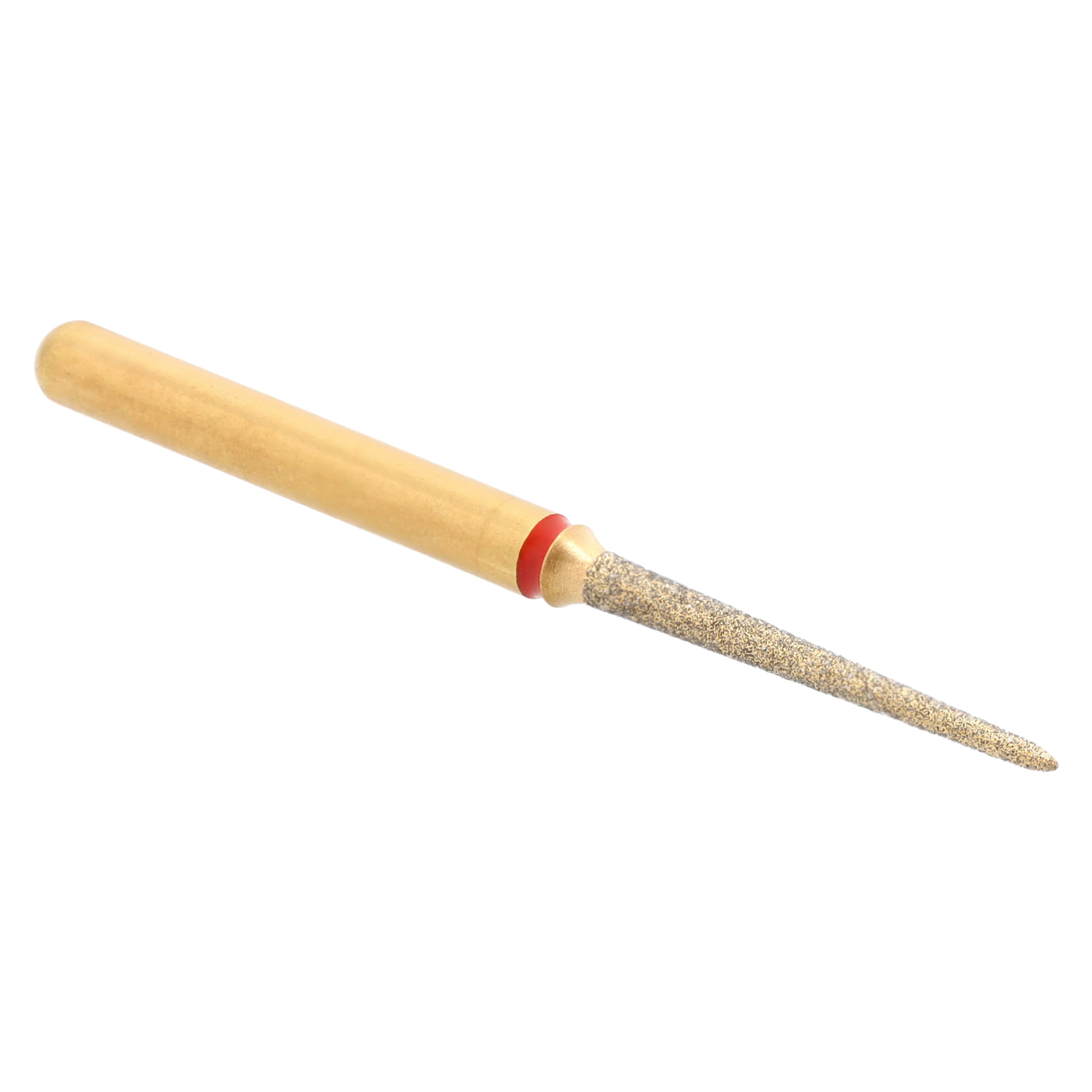 Coltene Alpen Multi-Use Multilayer Diamond Bur, FG, Fine, Flame/Needle, #859-010, 1 mm Head Diameter, 10 mm Head Length, 5/Pkg thumbnail 3