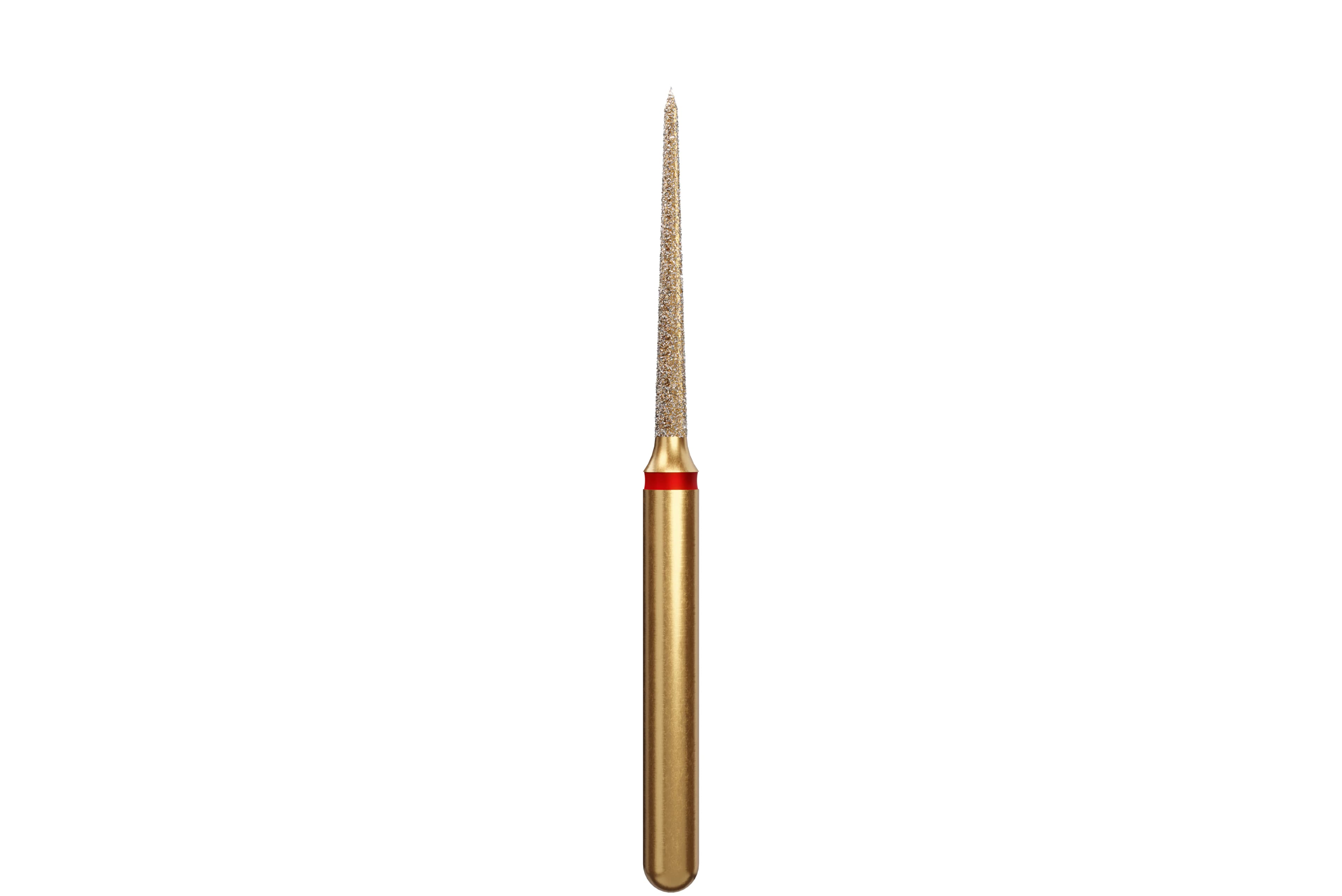 Coltene Alpen Multi-Use Multilayer Diamond Bur, FG, Fine, Flame/Needle, #859-010, 1 mm Head Diameter, 10 mm Head Length, 5/Pkg thumbnail 2