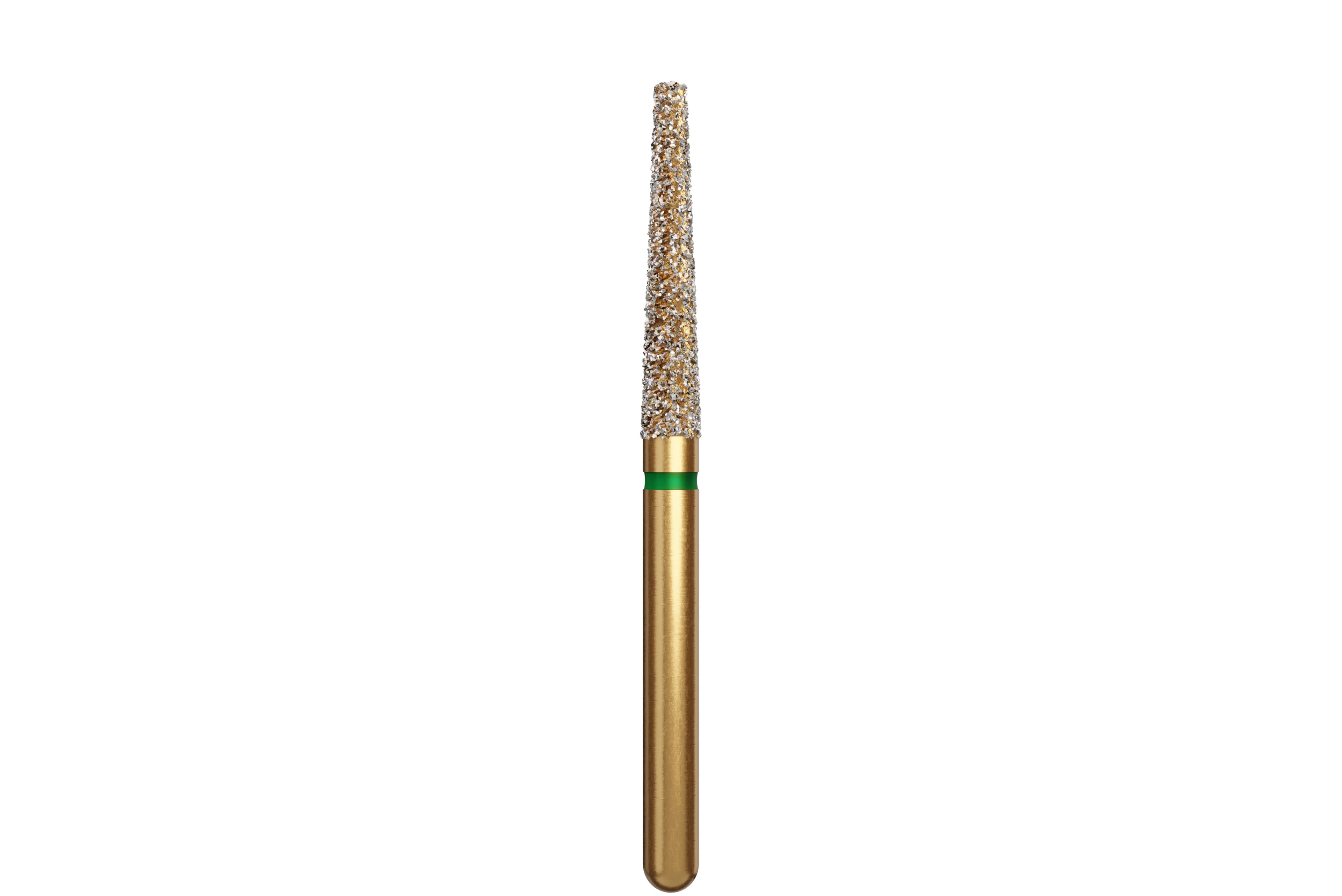 Coltene Alpen Multi-Use Multilayer Diamond Bur, FG, Coarse, Flat End Taper, #848-018, 1.8mm Head Diameter, 10mm Head Length, 5/Pkg - Alpen&reg; Diamonds - Coarse - #848-018 (10.0) - Image 1