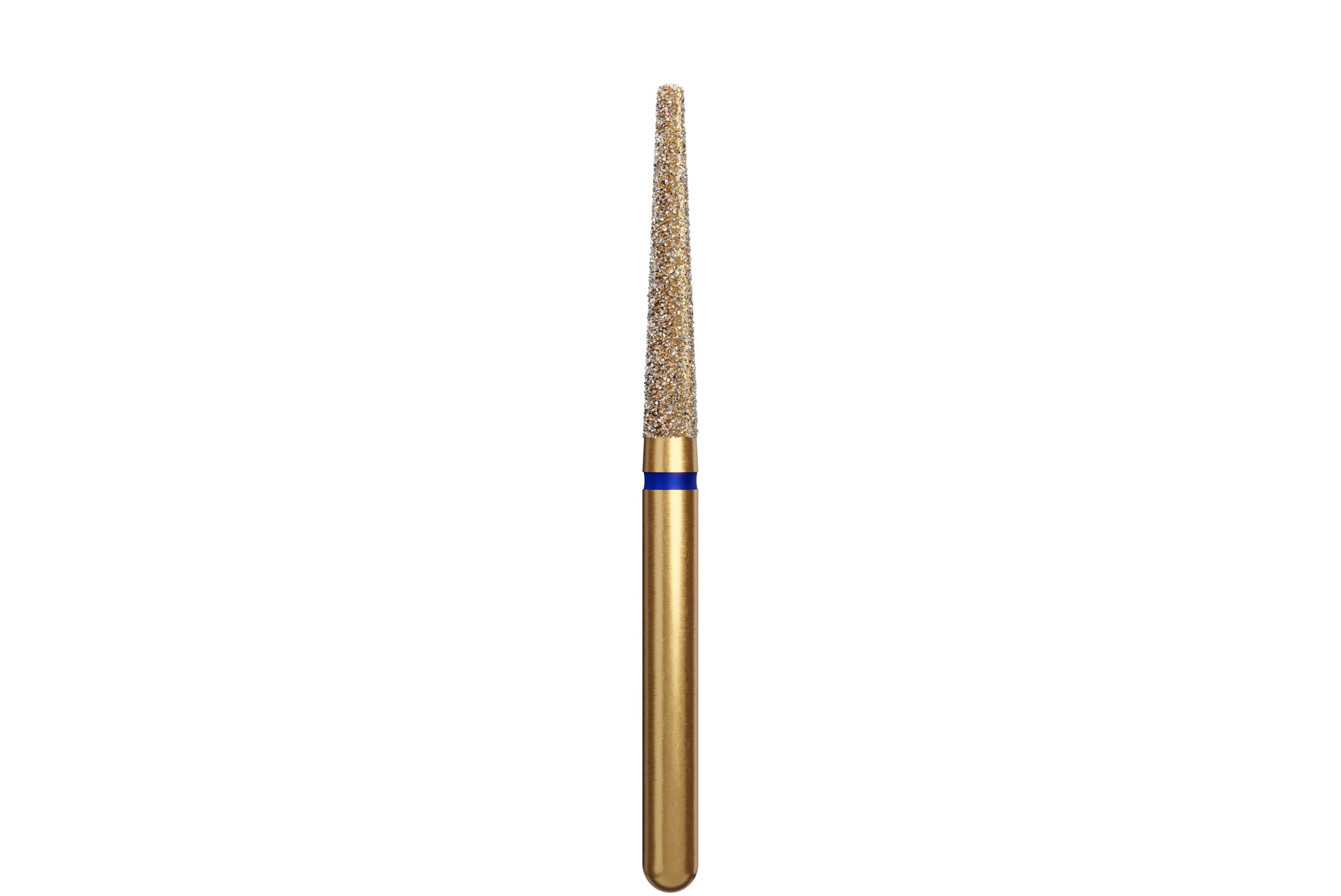 Coltene Alpen Multi-Use Multilayer Diamond Bur, FG, Medium Grit, Modified End Taper (Rounded Edge Taper), 1.8 mm Head Diameter, 10 mm Head Length, 5/Pkg, #850R-018 - Alpen&reg; Diamonds - Medium - #850R-018 (10.0) - Image 1
