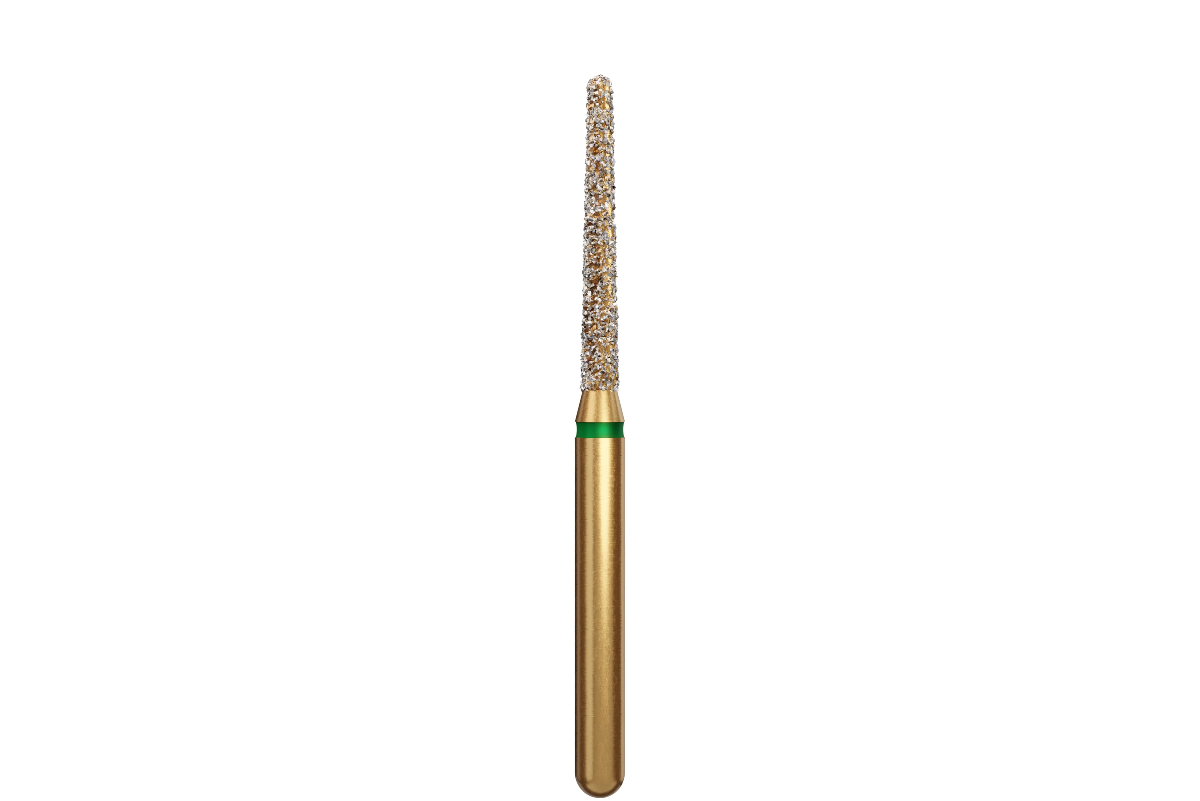 Coltene Alpen Multi-Use Multilayer Diamond Bur, Coarse, Round End Taper, FG, #850-014, 1.4 mm Head Diameter, 10 mm Head Length, 5/Pack - Alpen&reg; Diamonds - Coarse - #850-014 (10.0) - Image 1