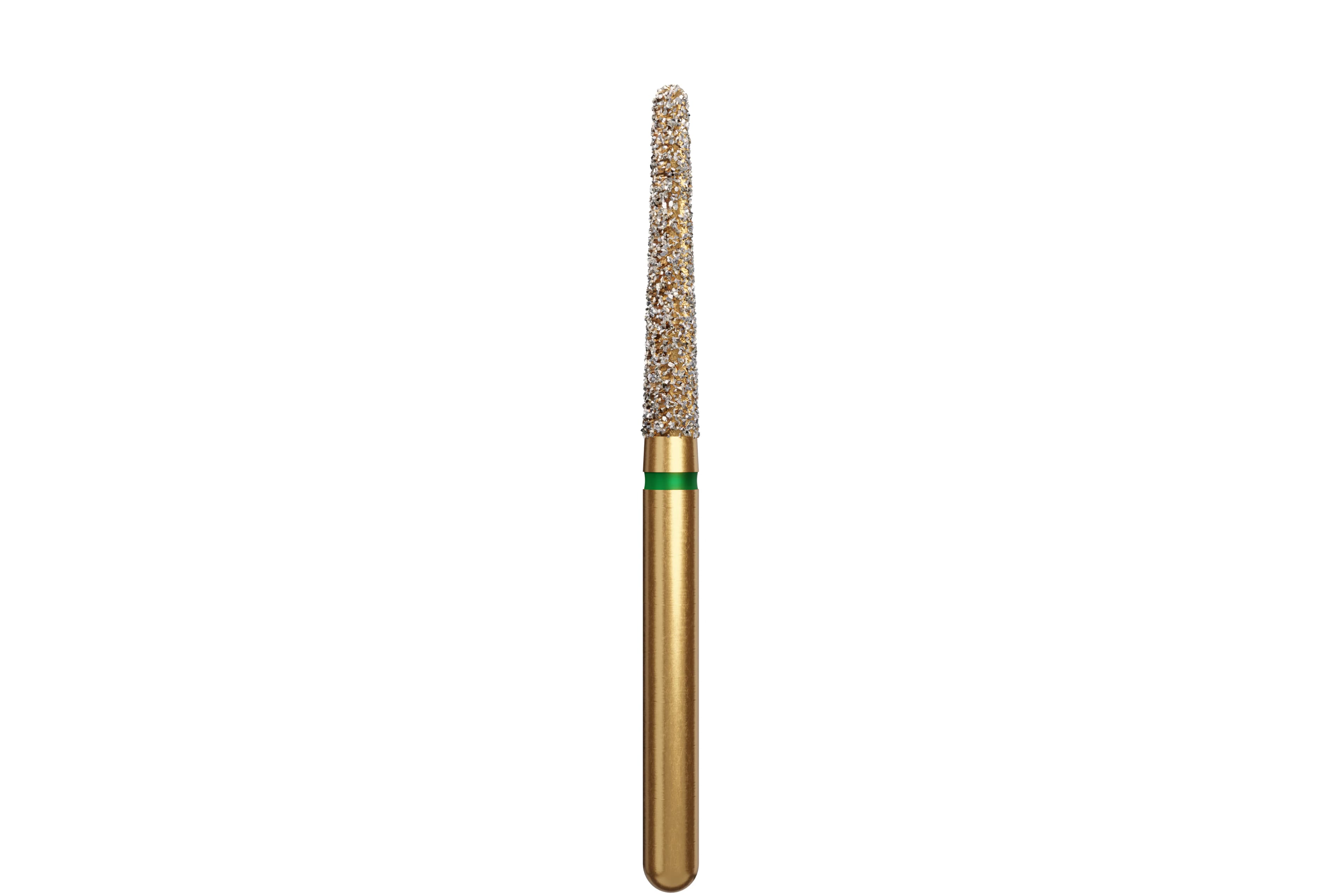 Coltene Alpen Multi-Use Diamond Bur, FG, Coarse, Green, Round End Taper, #850, 1.8 mm Head Diameter, 10 mm Head Length, 5/Pkg (850-018C) - Alpen&reg; Diamonds - Coarse - #850-018 (10.0) - Image 1