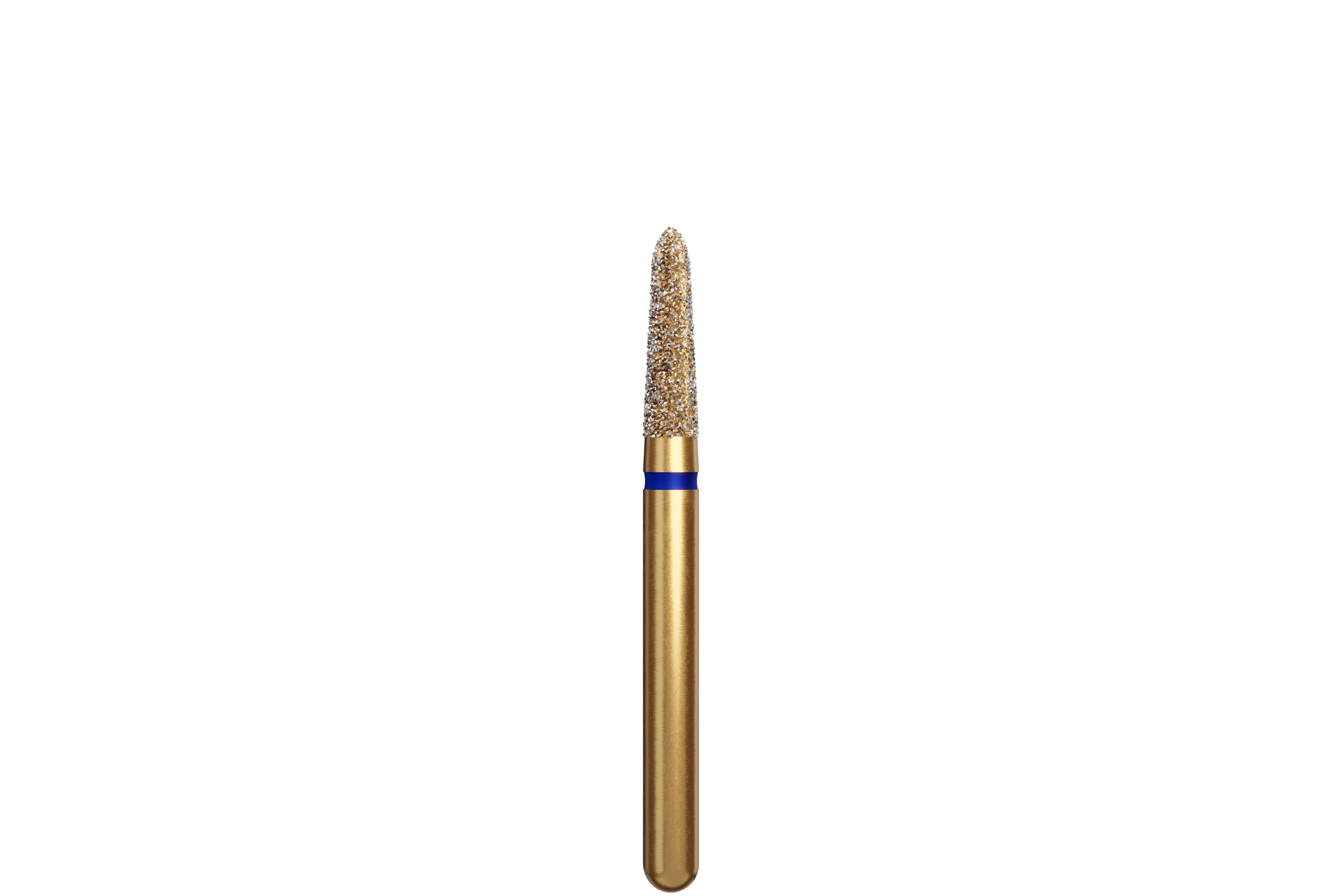Coltene Alpen Multi-Use Multilayer Diamond Bur, FG, Medium Grit, Tapered Torpedo/Curettage, #877K-018, 1.8 mm Head Diameter, 6 mm Head Length, 5/Pkg - Alpen&reg; Diamonds - Medium - #877K-018 (6.0) - Image 1