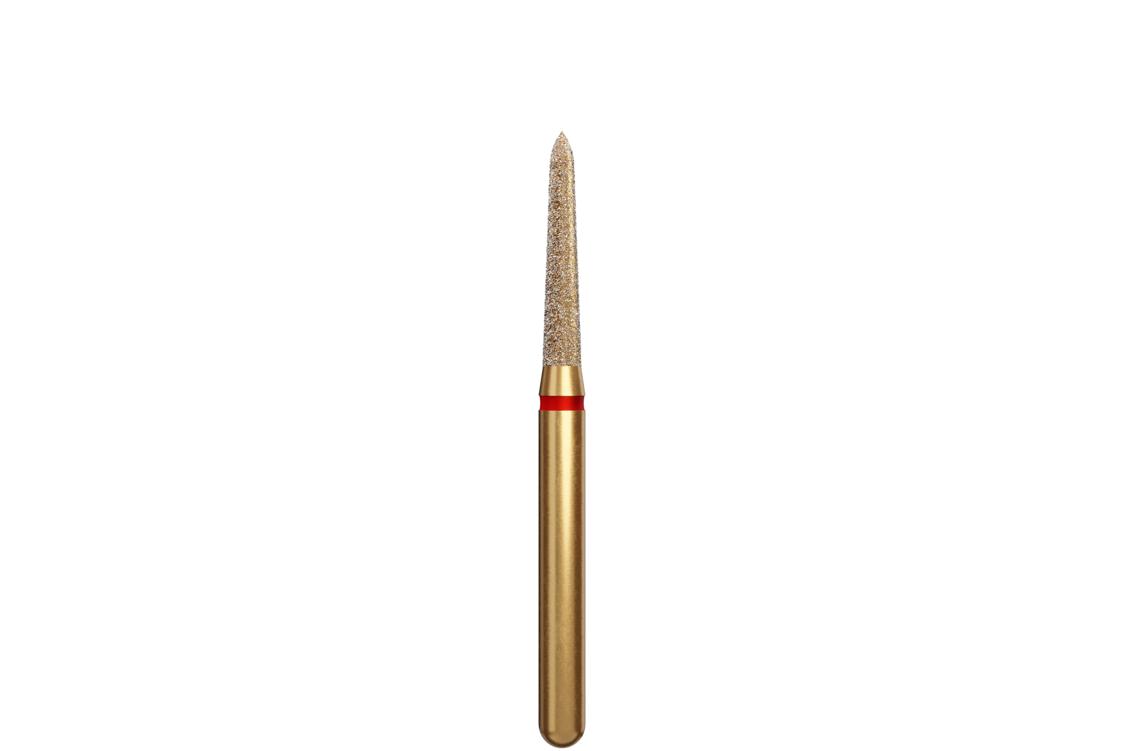 Coltene Alpen Multi-Use Multilayer Diamond Bur, Fine Grit, Tapered Torpedo/Curettage, Friction Grip, #878K-014, 1.4 mm Head Diameter, 8 mm Head Length, 5/Pack - Alpen&reg; Diamonds - Fine - #878K-014 (8.0) - Image 1