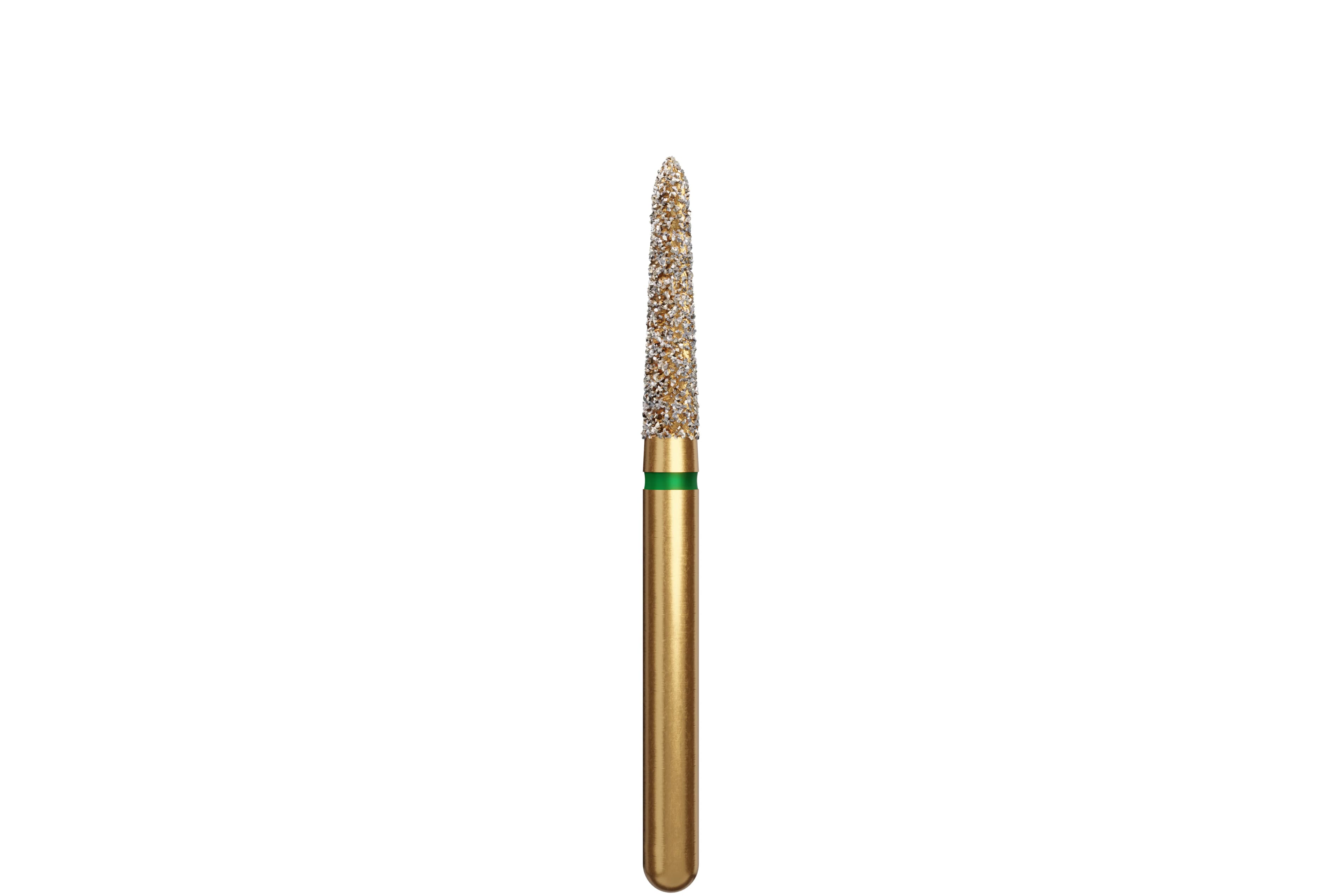 Coltene Alpen Multi-Use Multilayer Diamond Bur, Super Coarse, Tapered Torpedo/Curettage, FG, 1.8 mm Head Diameter, 8 mm Head Length, 5/Pkg, #878K-018 - Alpen&reg; Diamonds - Super Coarse - #878K-018 (8.0) - Image 1